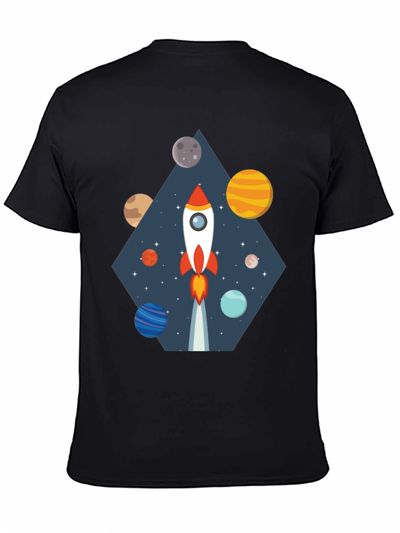 Space Rocket Graphic Tee - Cosmic Adventure Shirt