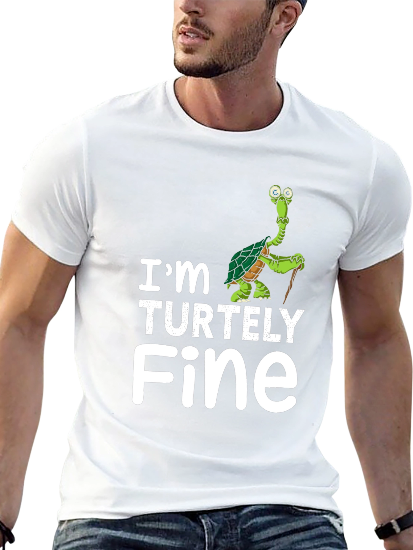 Im Turtley Fine Funny Turtle Graphic T-Shirt