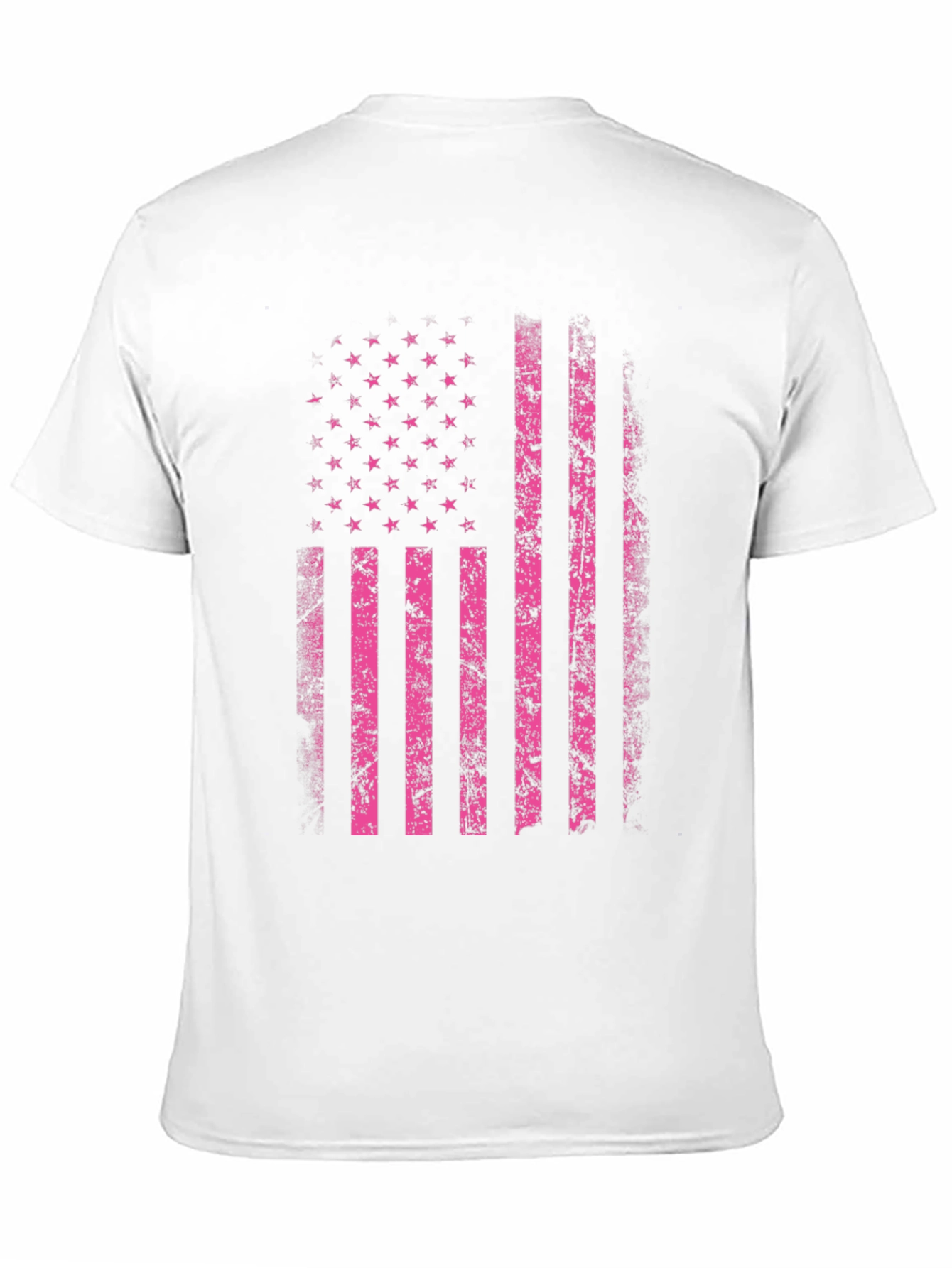 Distressed US Flag Graphic Tee - Black