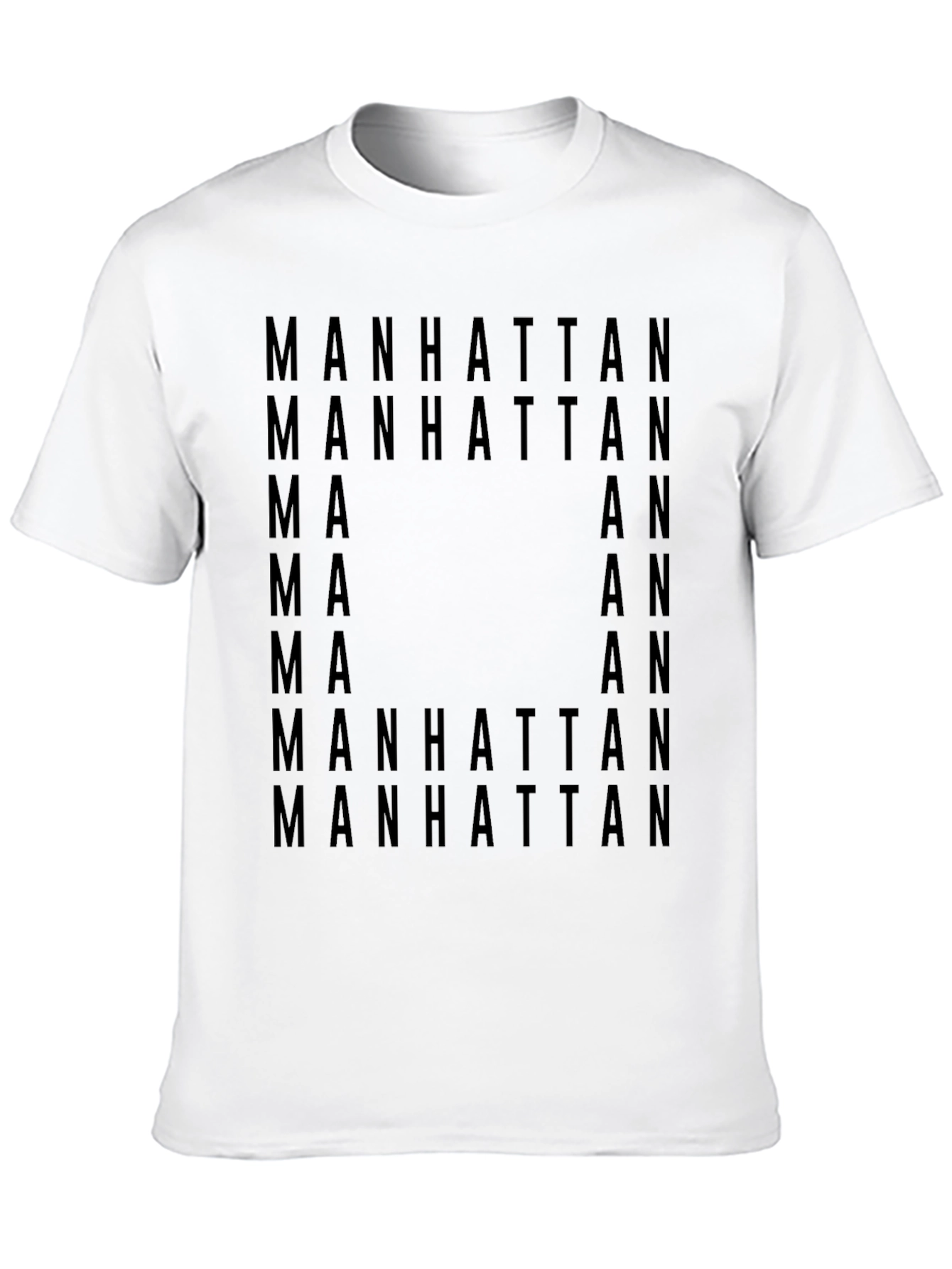 Manhattan Graphic Print Black T-Shirt