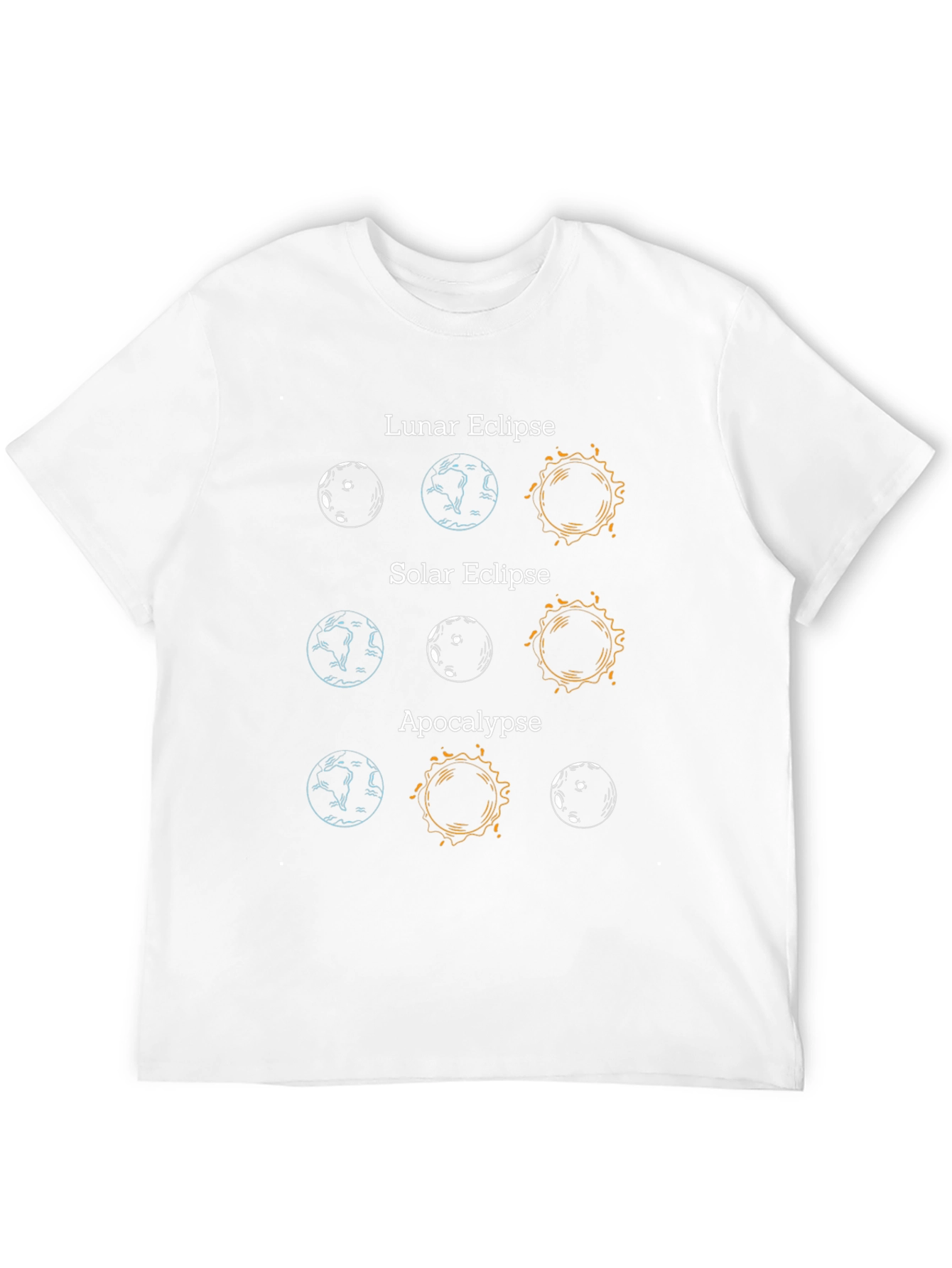 Lunar Solar Eclipse Apocalypse Graphic T-Shirt