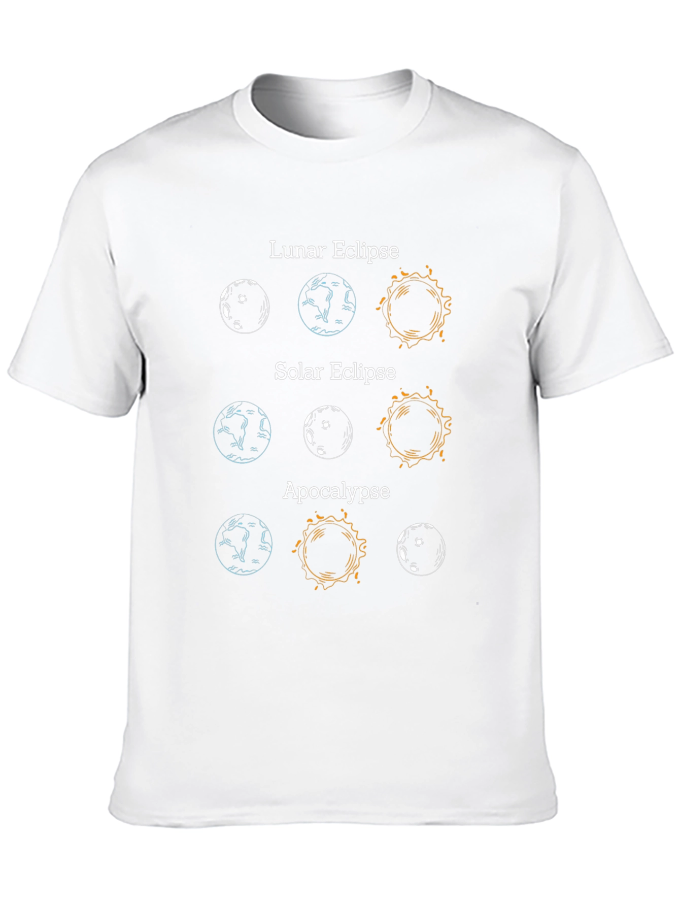 Lunar Solar Eclipse Apocalypse Graphic T-Shirt