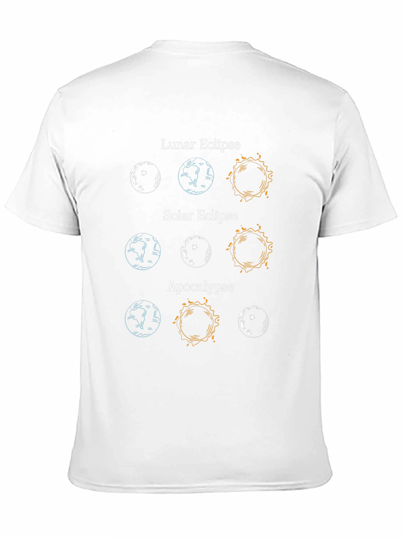 Lunar Solar Eclipse Apocalypse Graphic T-Shirt