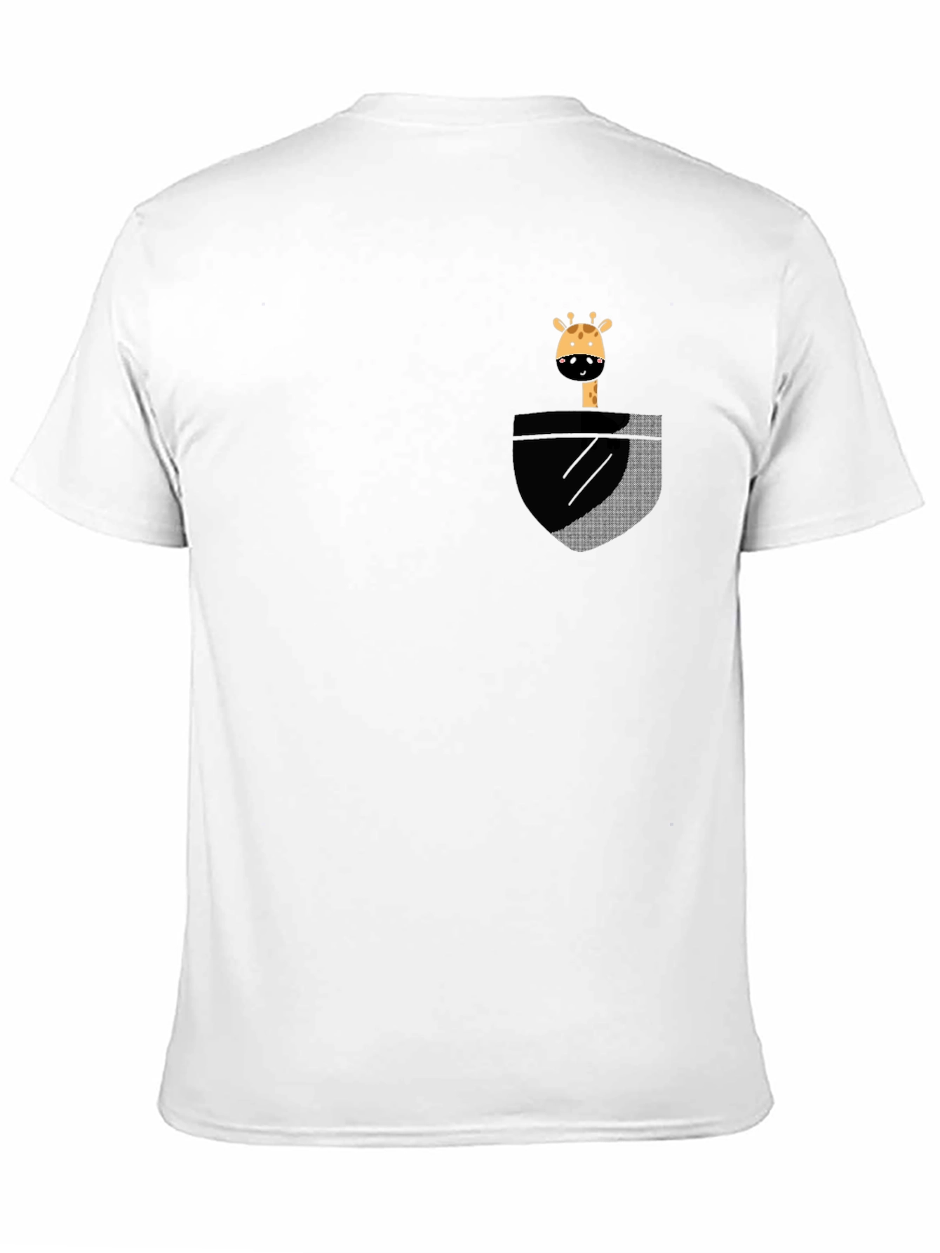 Giraffe Pocket T-Shirt - Unique Graphic Tee