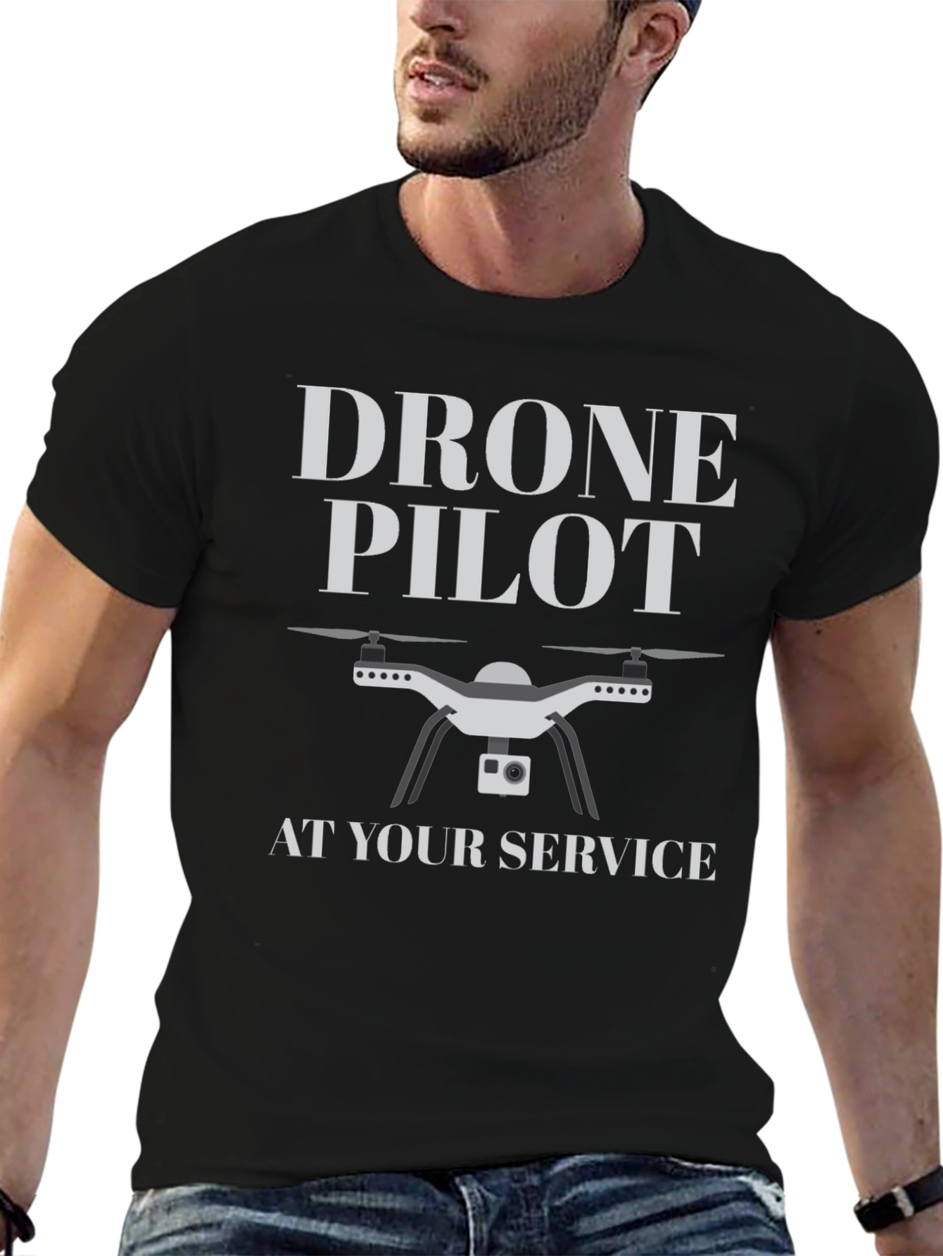 Drone Pilot T-Shirt - At Your Service!