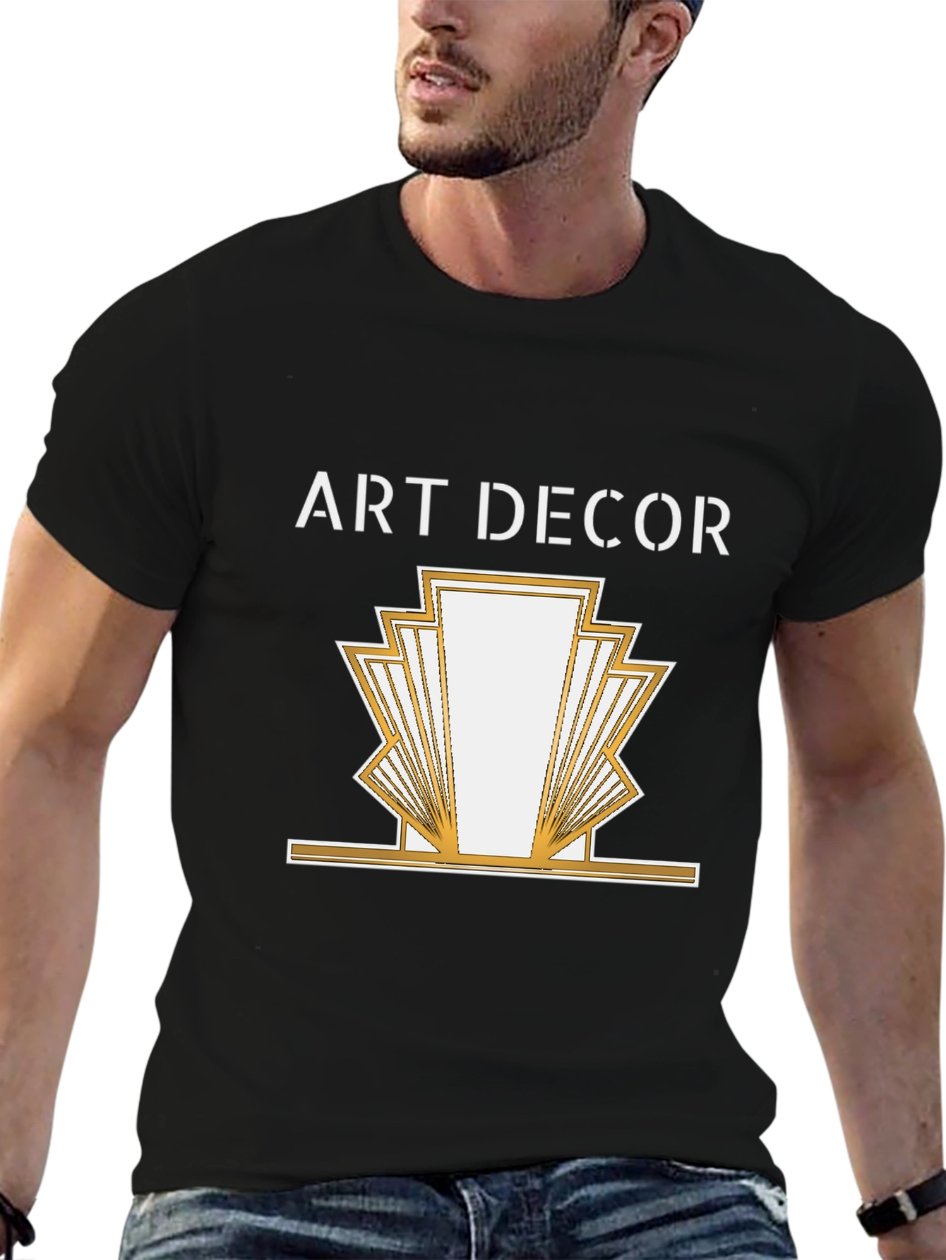 Art Deco Graphic Tee - Stylish Retro Design