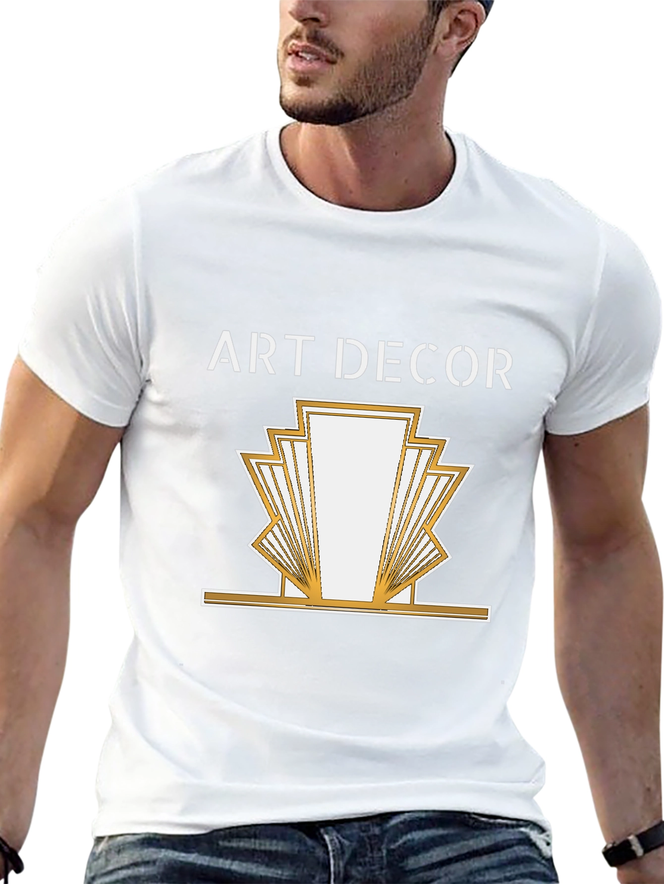 Art Deco Graphic Tee - Stylish Retro Design