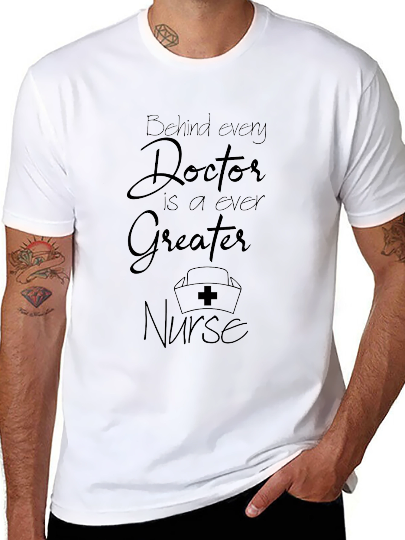Behind Every Doctor Nurse Graphic Tee