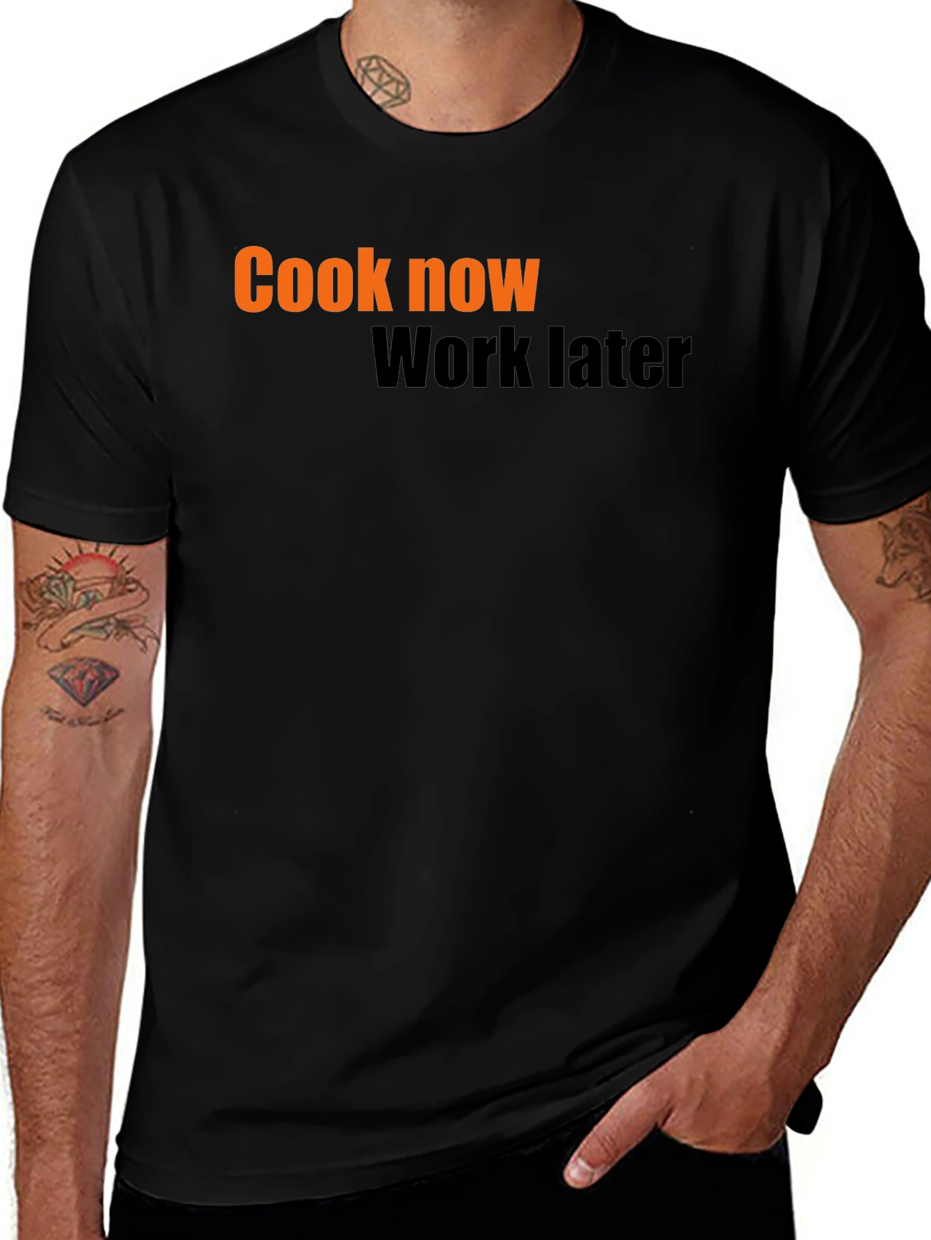 Cook Now Work Later Graphic Tee