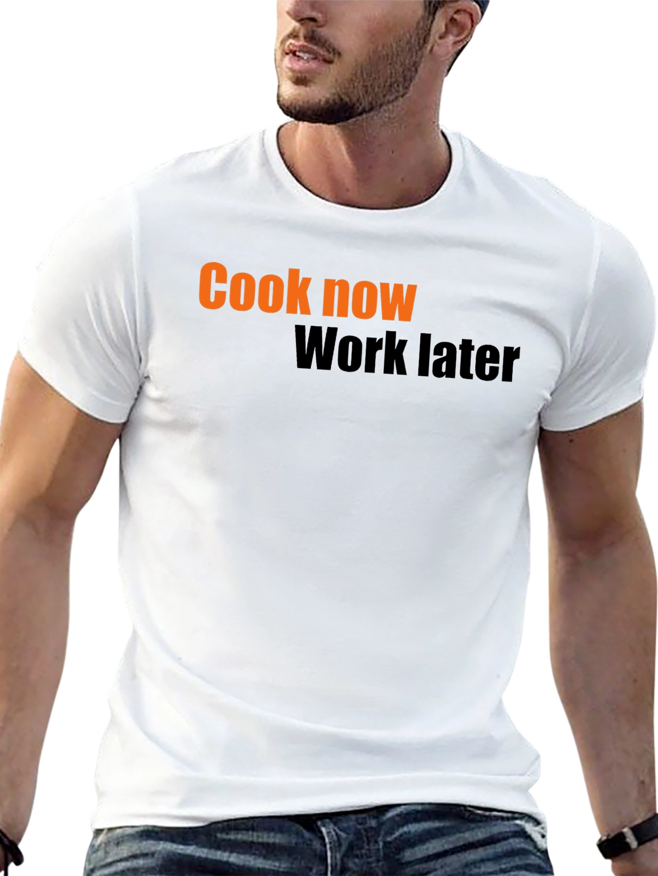 Cook Now Work Later Graphic Tee