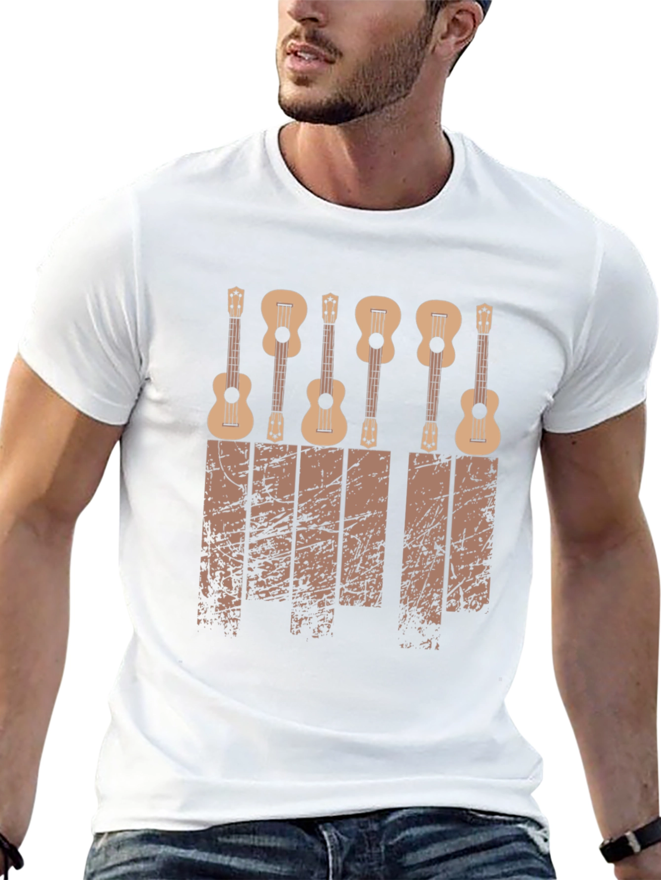 Ukulele Graphic Tee - Musical Instrument T-Shirt
