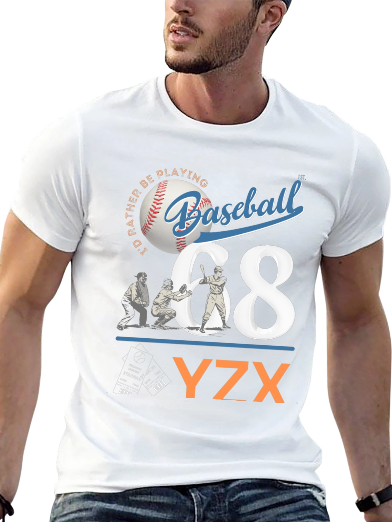 Baseball Graphic Tee - YZX