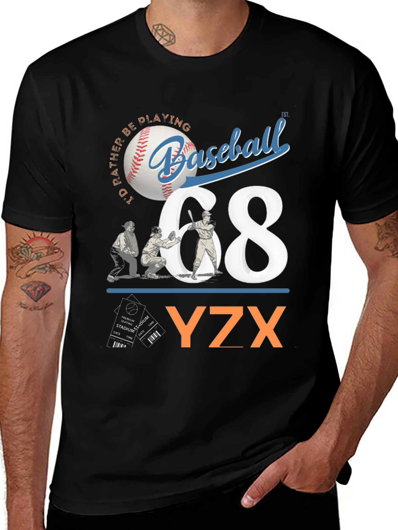 Baseball Graphic Tee - YZX