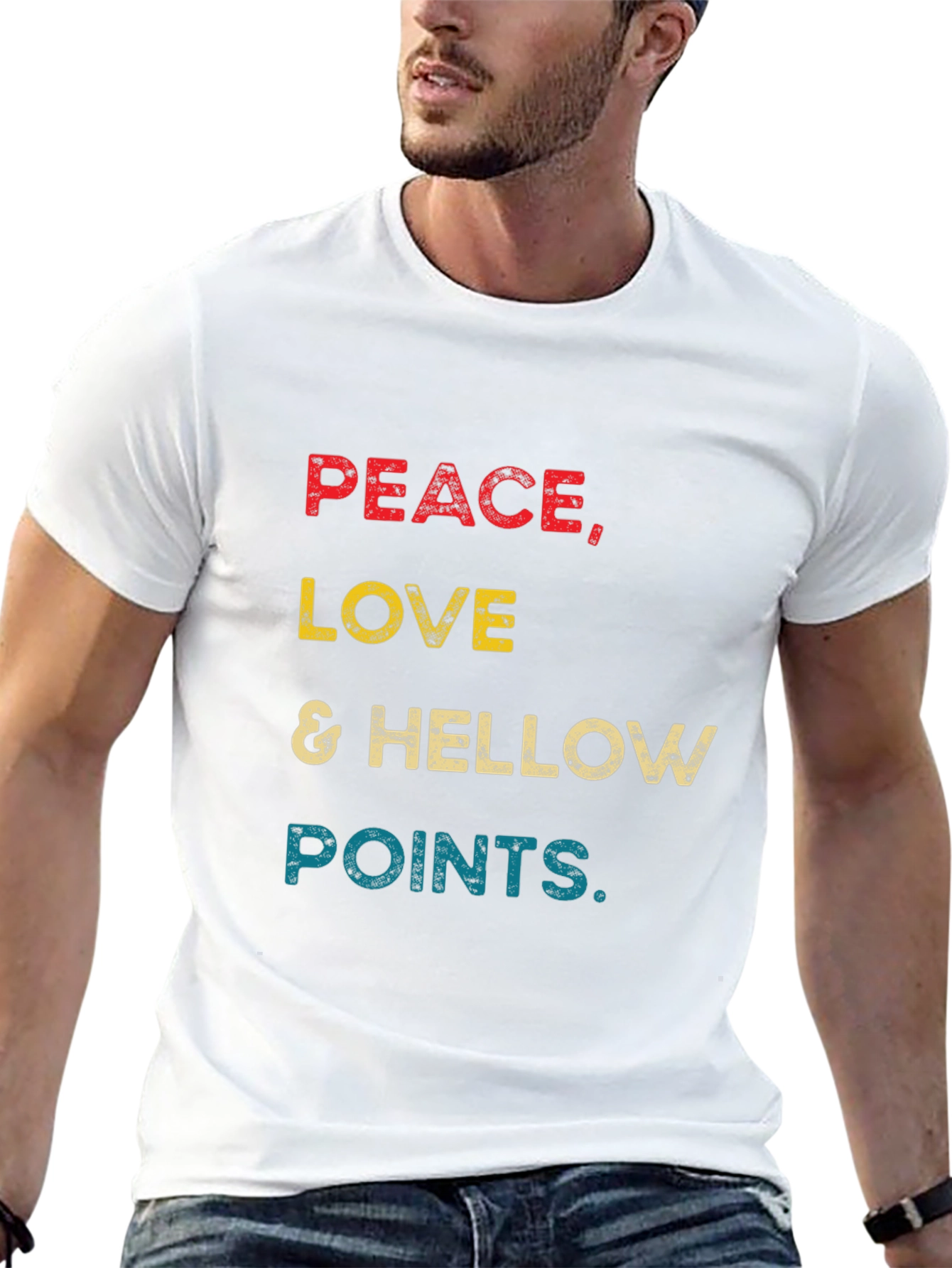 Peace Love & Hellow Points Graphic Tee