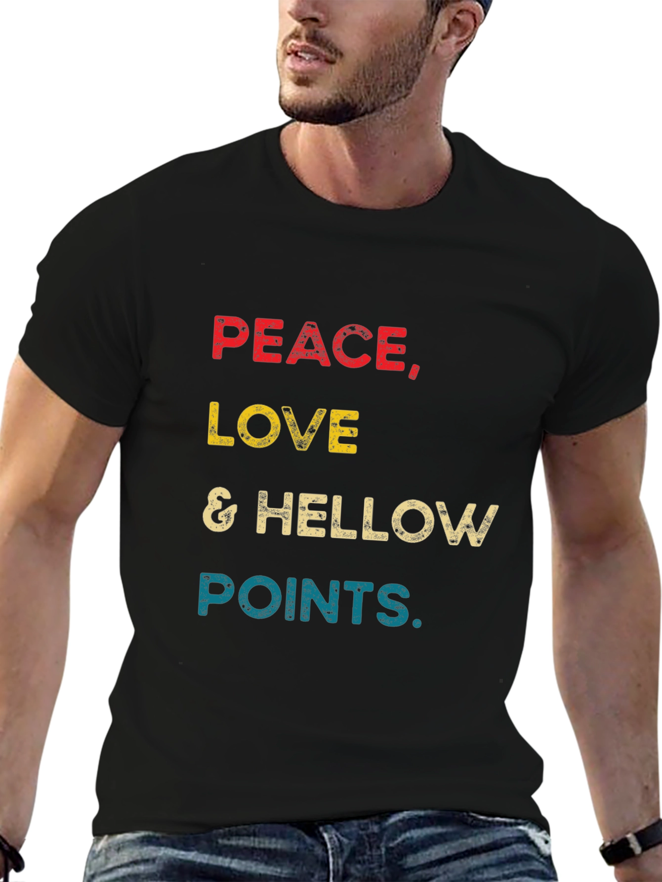 Peace Love & Hellow Points Graphic Tee