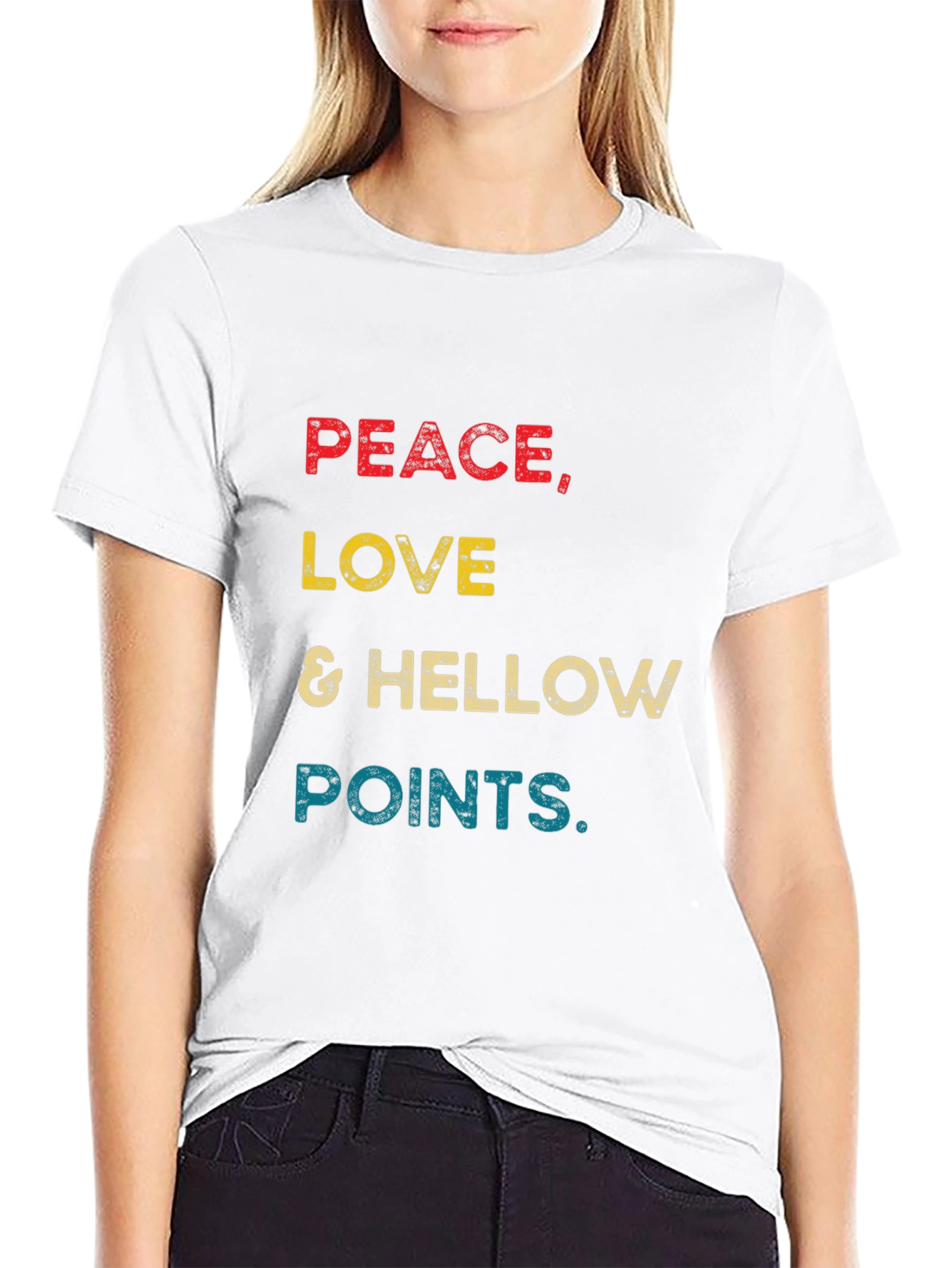 Peace Love & Hellow Points Graphic Tee