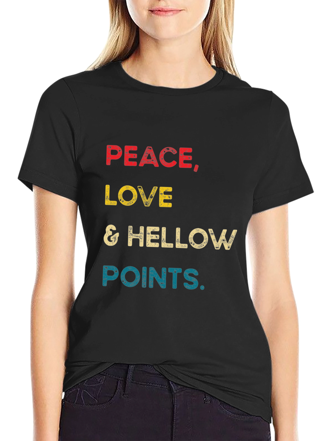 Peace Love & Hellow Points Graphic Tee
