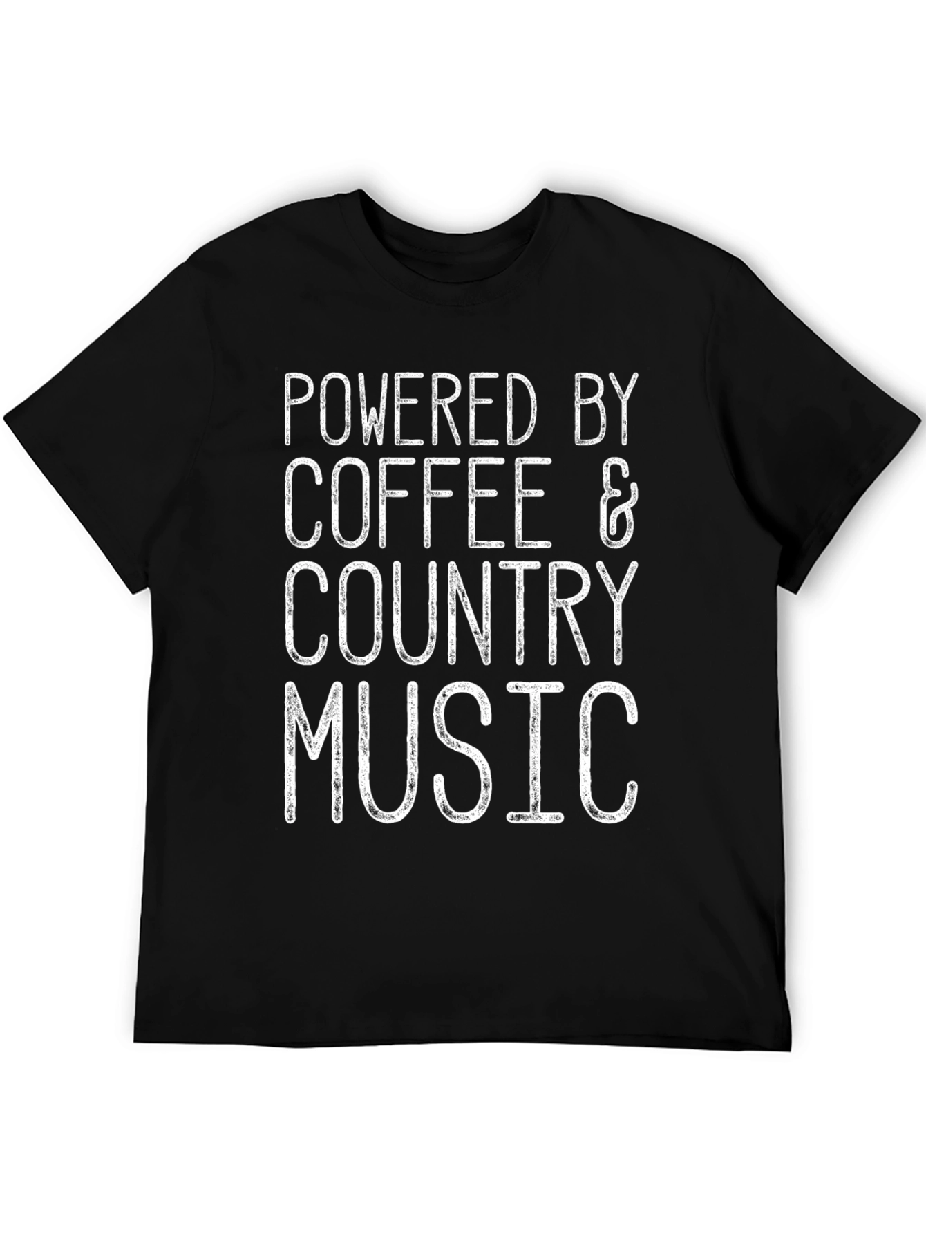 Powered By Coffee & Country Music Graphic T-Shirt