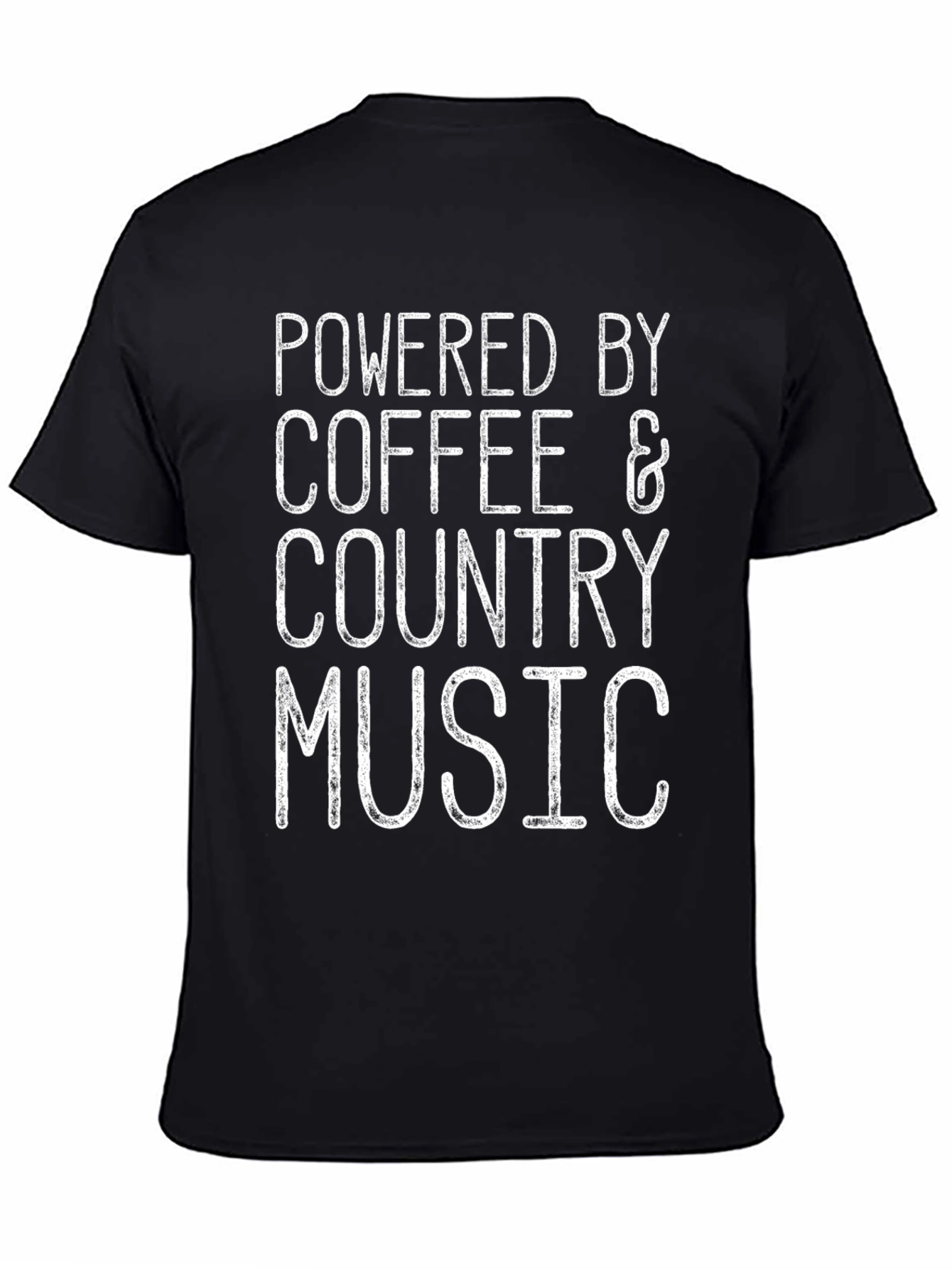 Powered By Coffee & Country Music Graphic T-Shirt