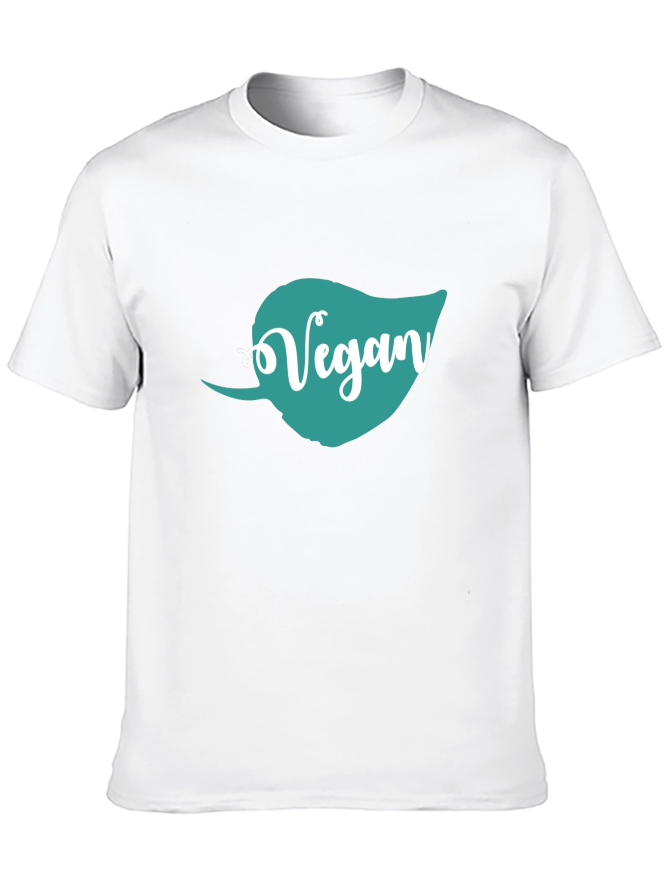 Vegan Leaf Graphic T-Shirt - Unisex Black Tee