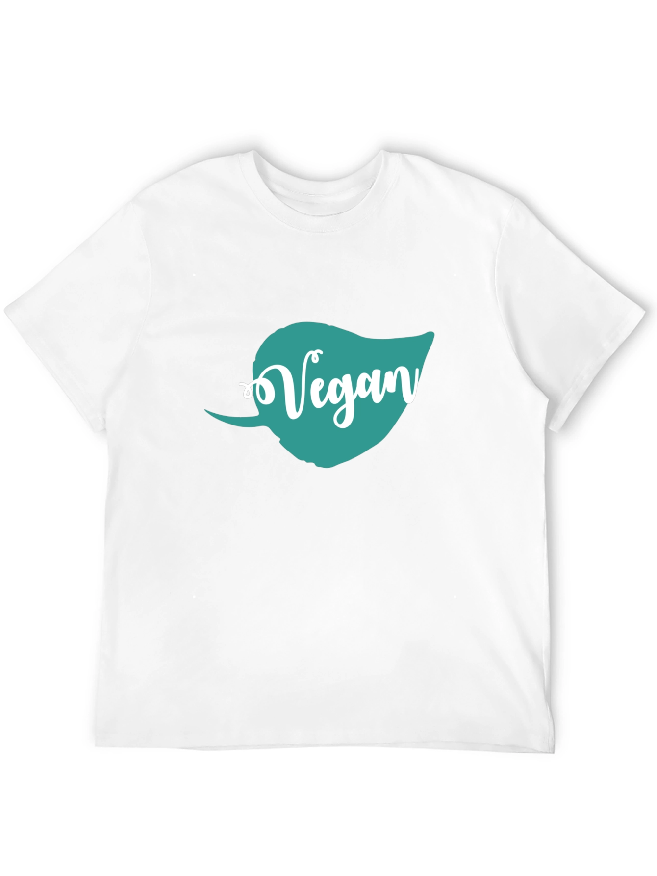 Vegan Leaf Graphic T-Shirt - Unisex Black Tee