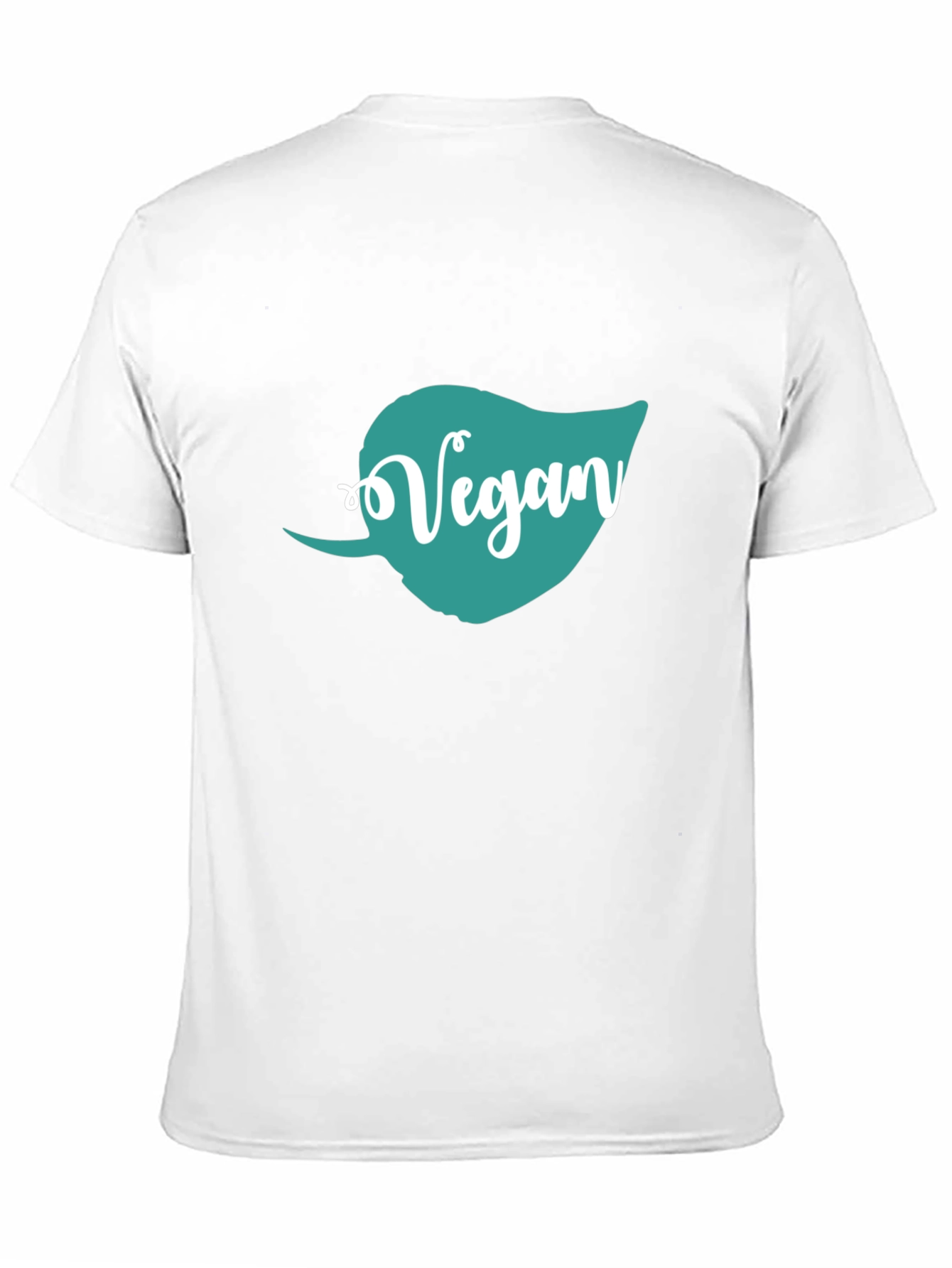 Vegan Leaf Graphic T-Shirt - Unisex Black Tee