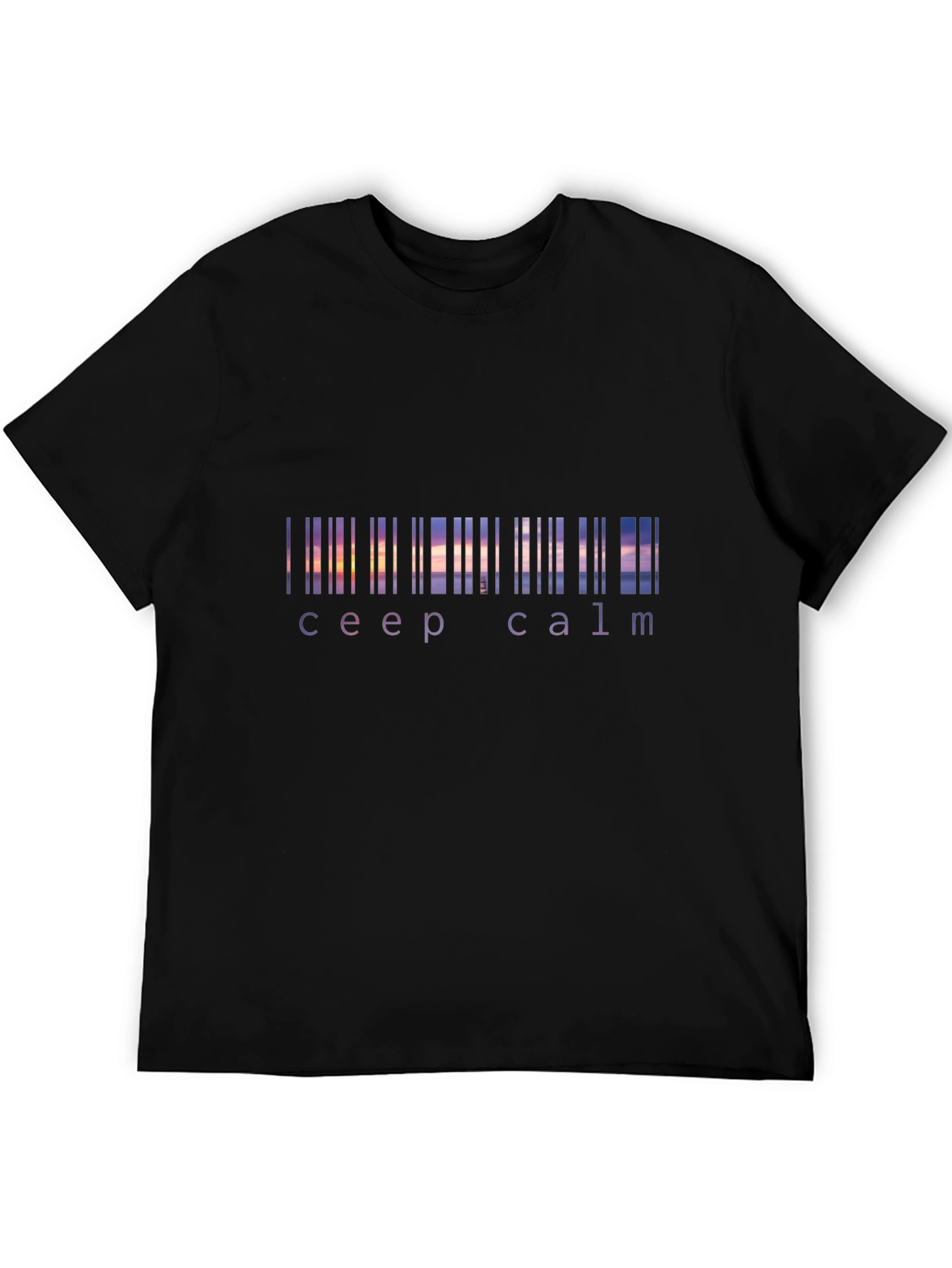 Keep Calm Sunset Barcode T-Shirt