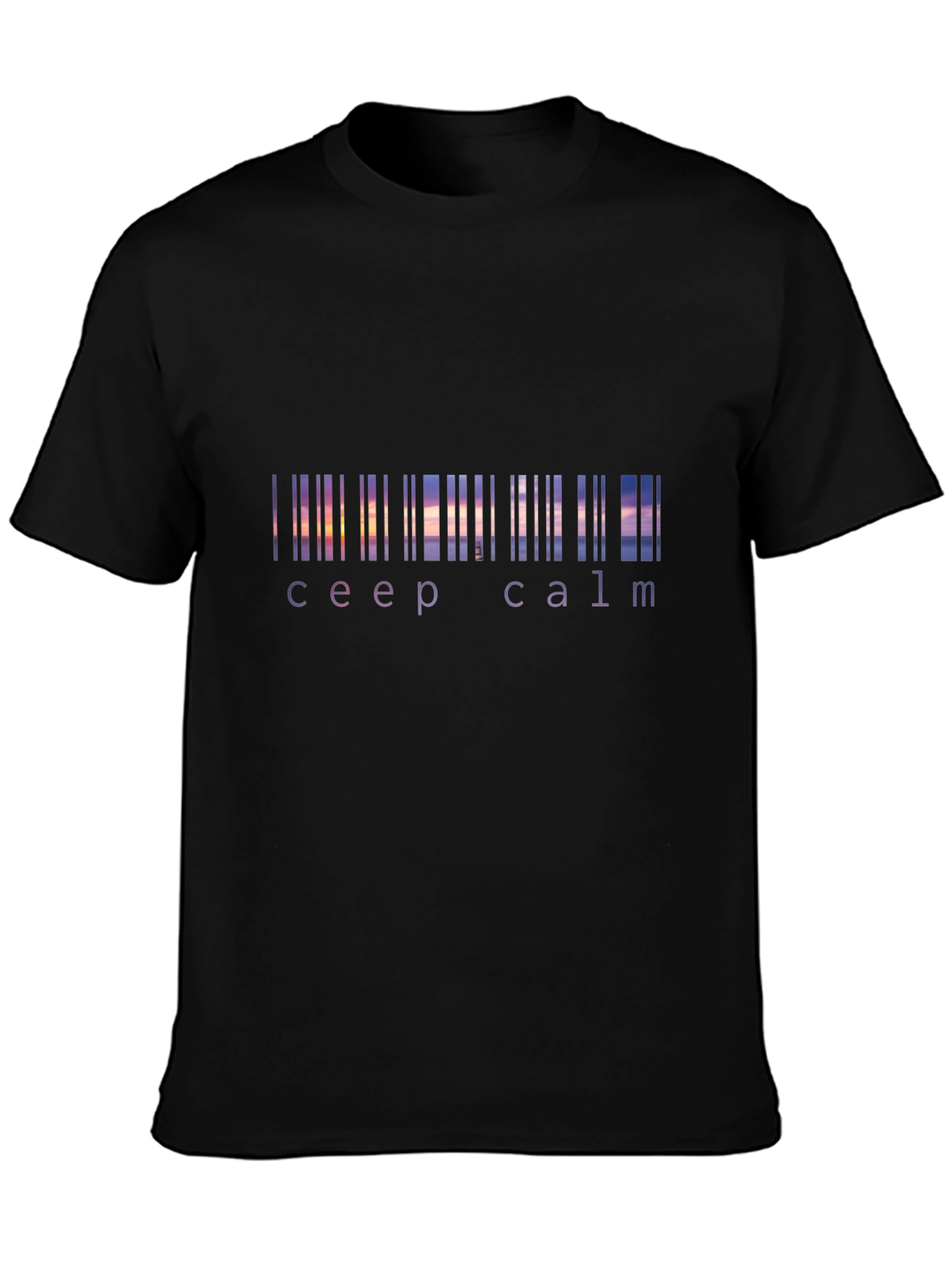 Keep Calm Sunset Barcode T-Shirt