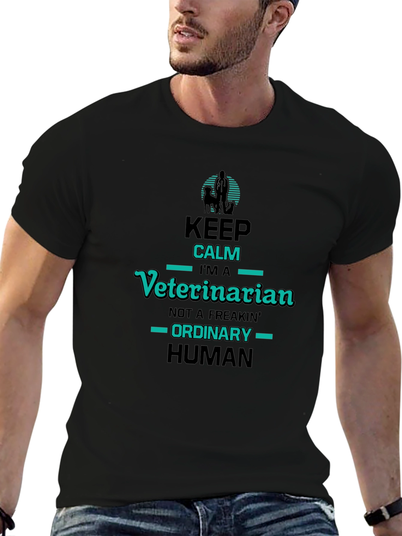 Veterinarian T-Shirt: Keep Calm Im a Veterinarian