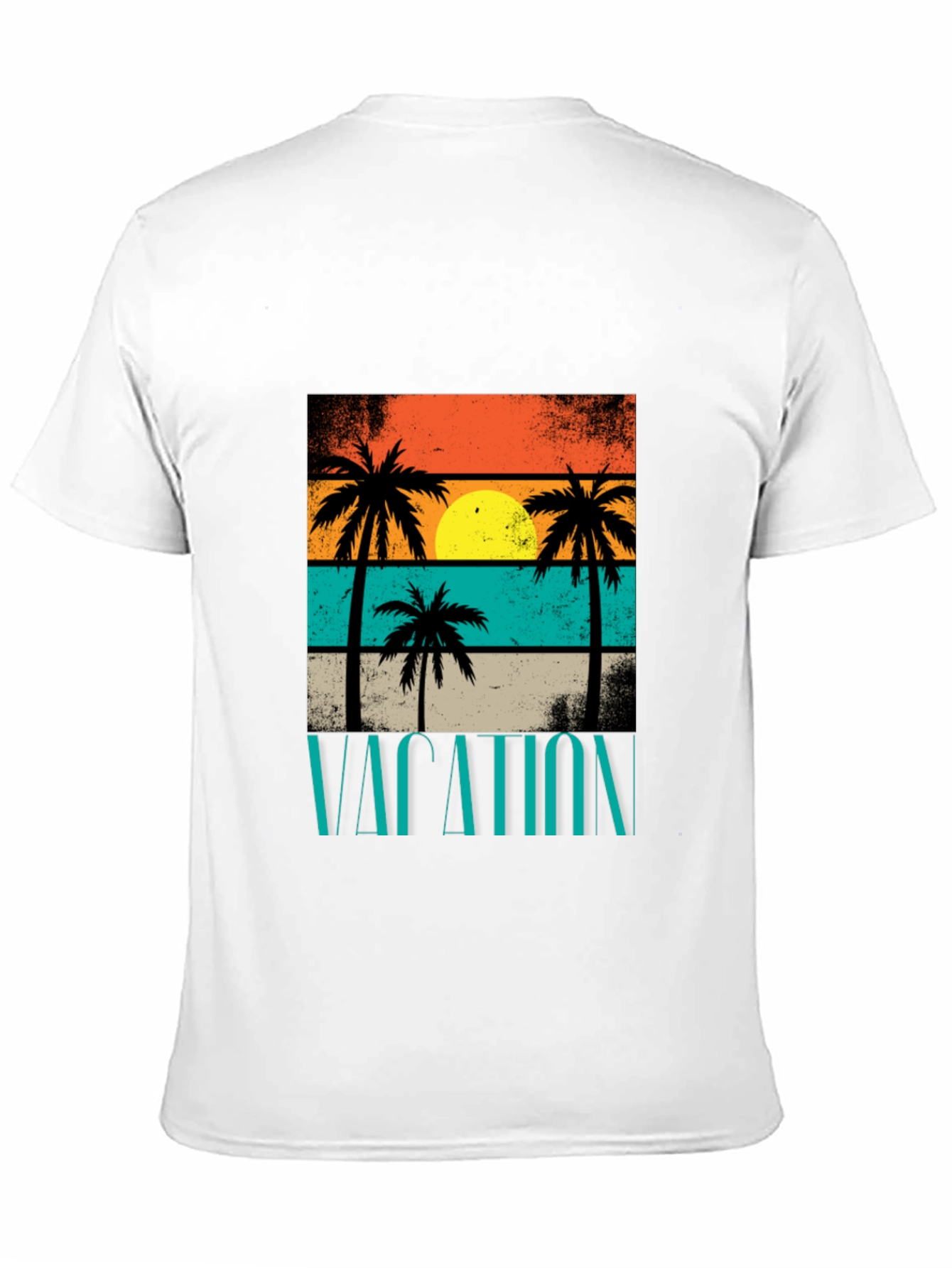 Vacation Palm Tree Graphic T-Shirt
