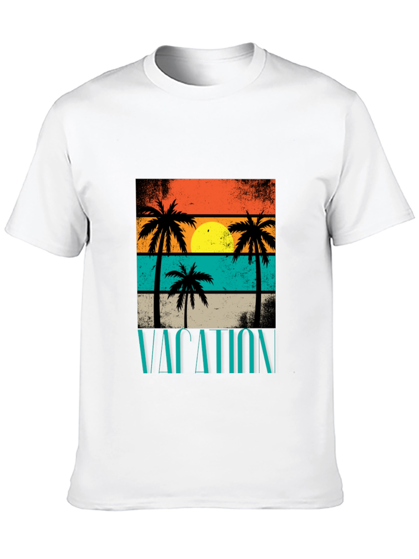 Vacation Palm Tree Graphic T-Shirt