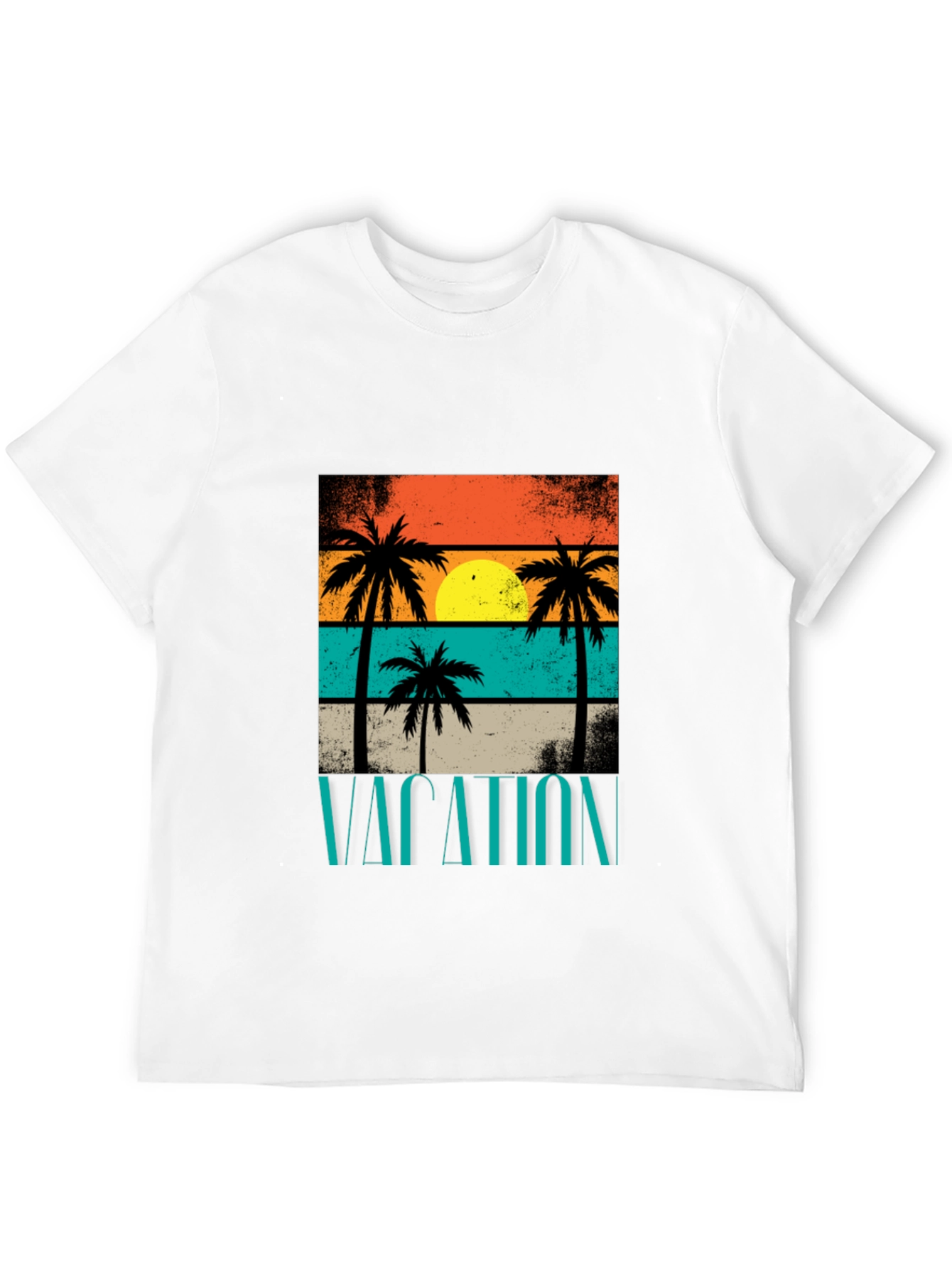 Vacation Palm Tree Graphic T-Shirt
