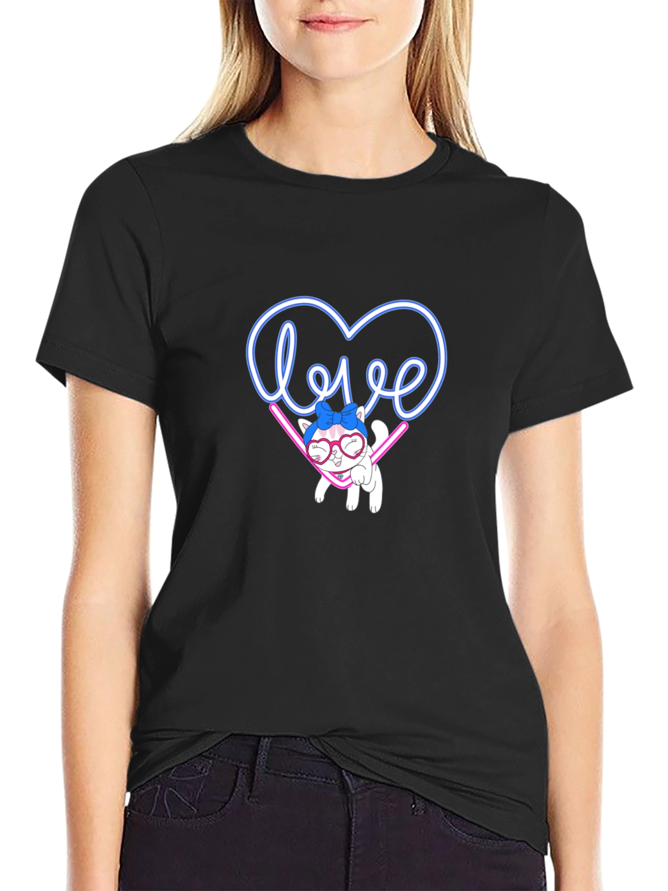 Love Cat Graphic Tee - Cute & Stylish