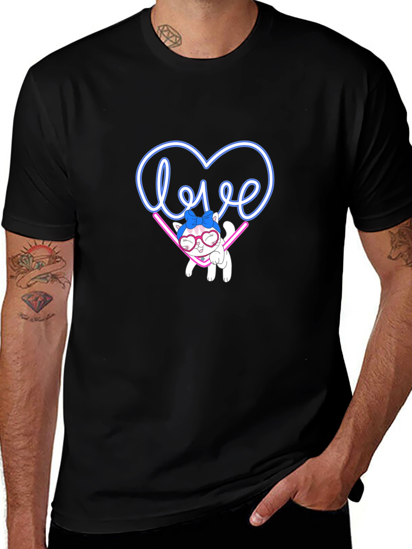 Love Cat Graphic Tee - Cute & Stylish