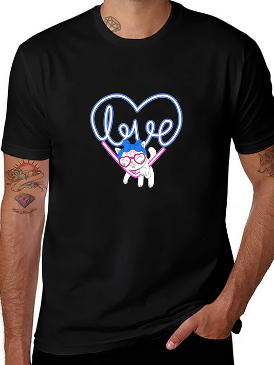 Love Cat Graphic Tee - Cute & Stylish