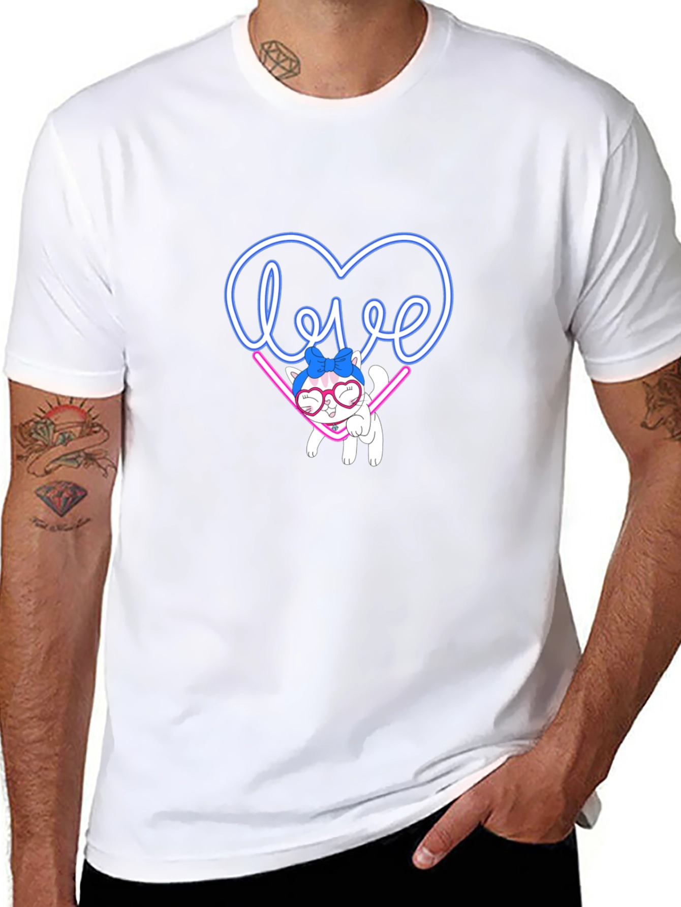 Love Cat Graphic Tee - Cute & Stylish