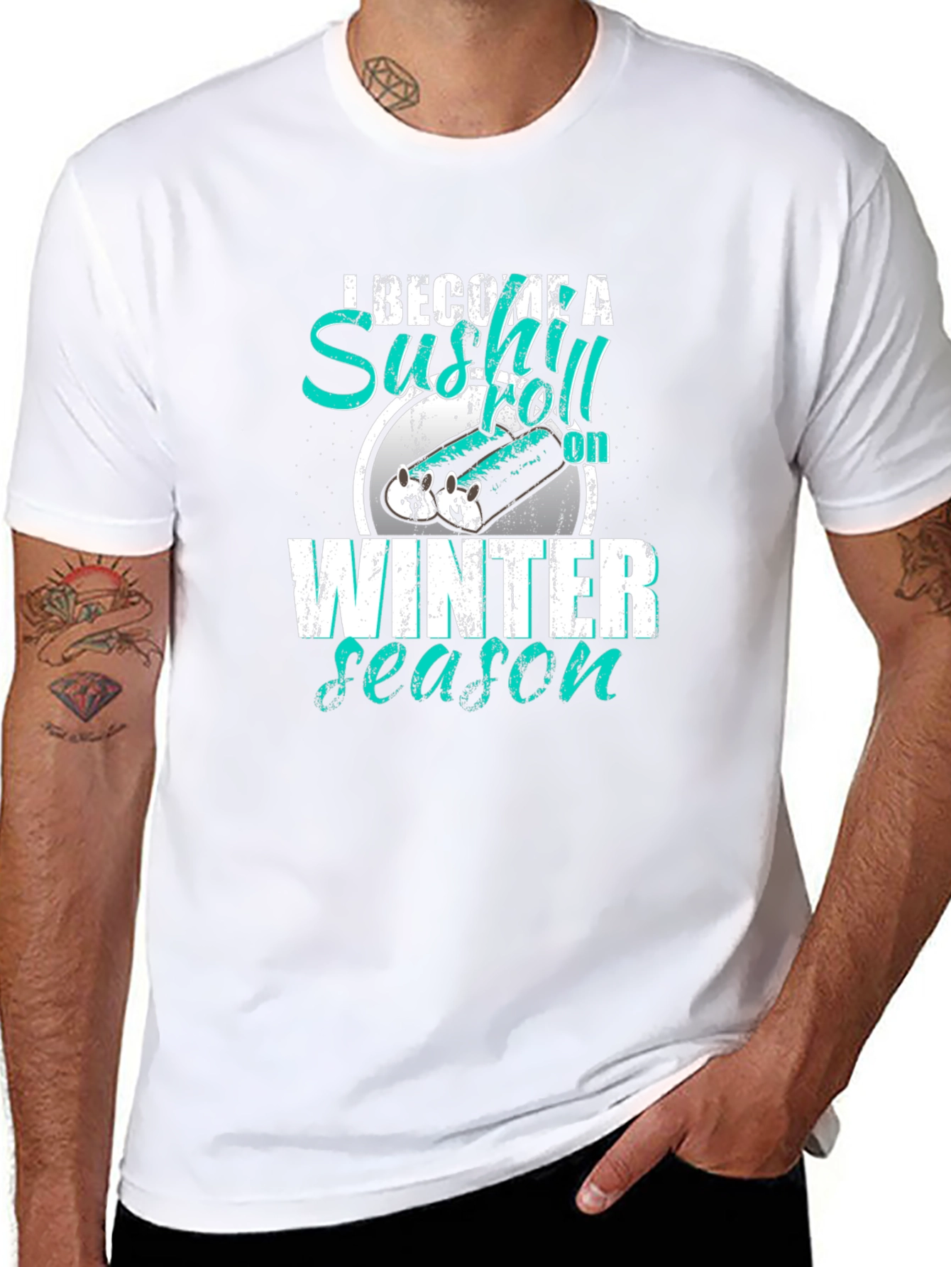 Sushi Roll Winter Season T-Shirt