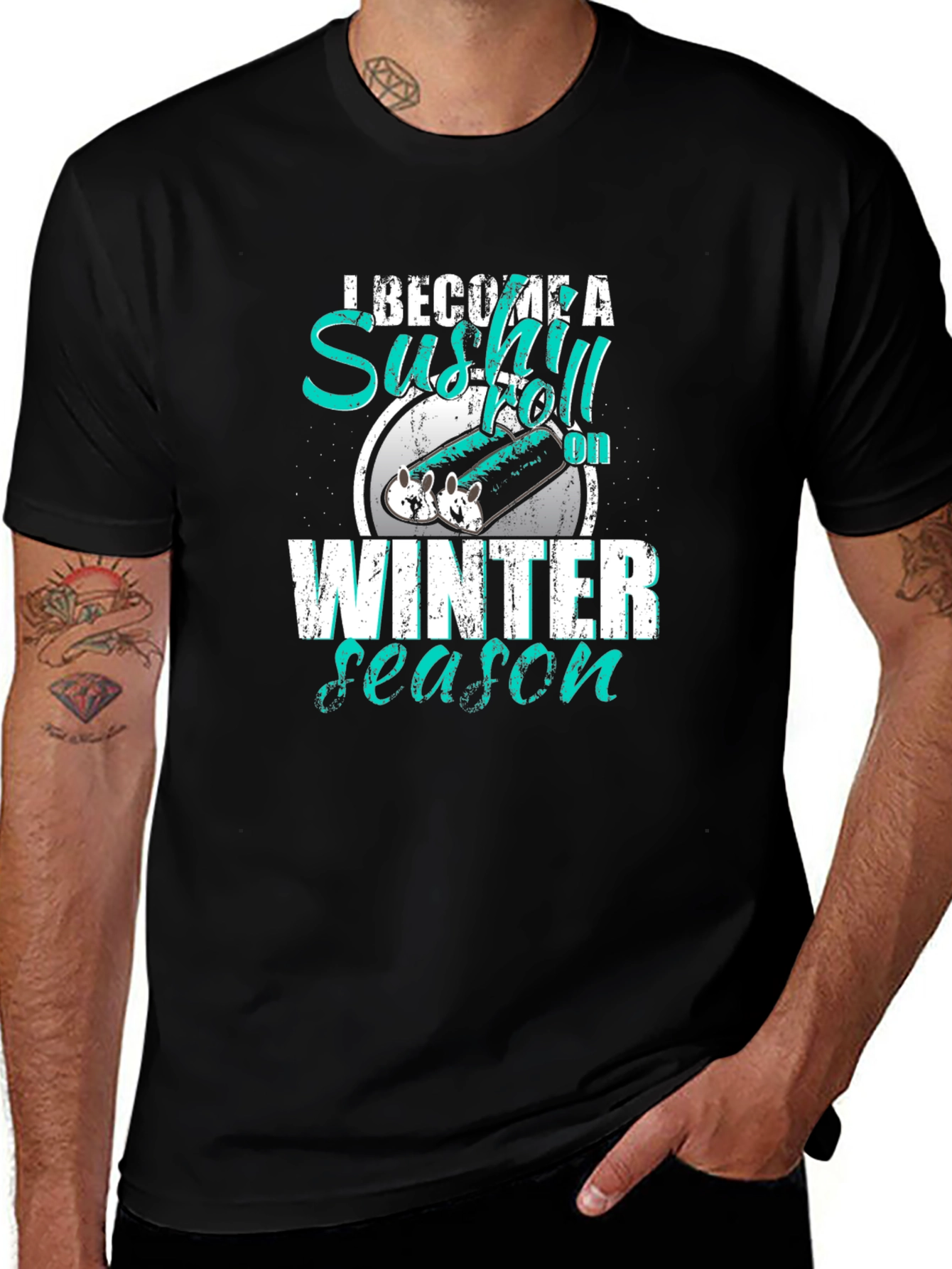 Sushi Roll Winter Season T-Shirt