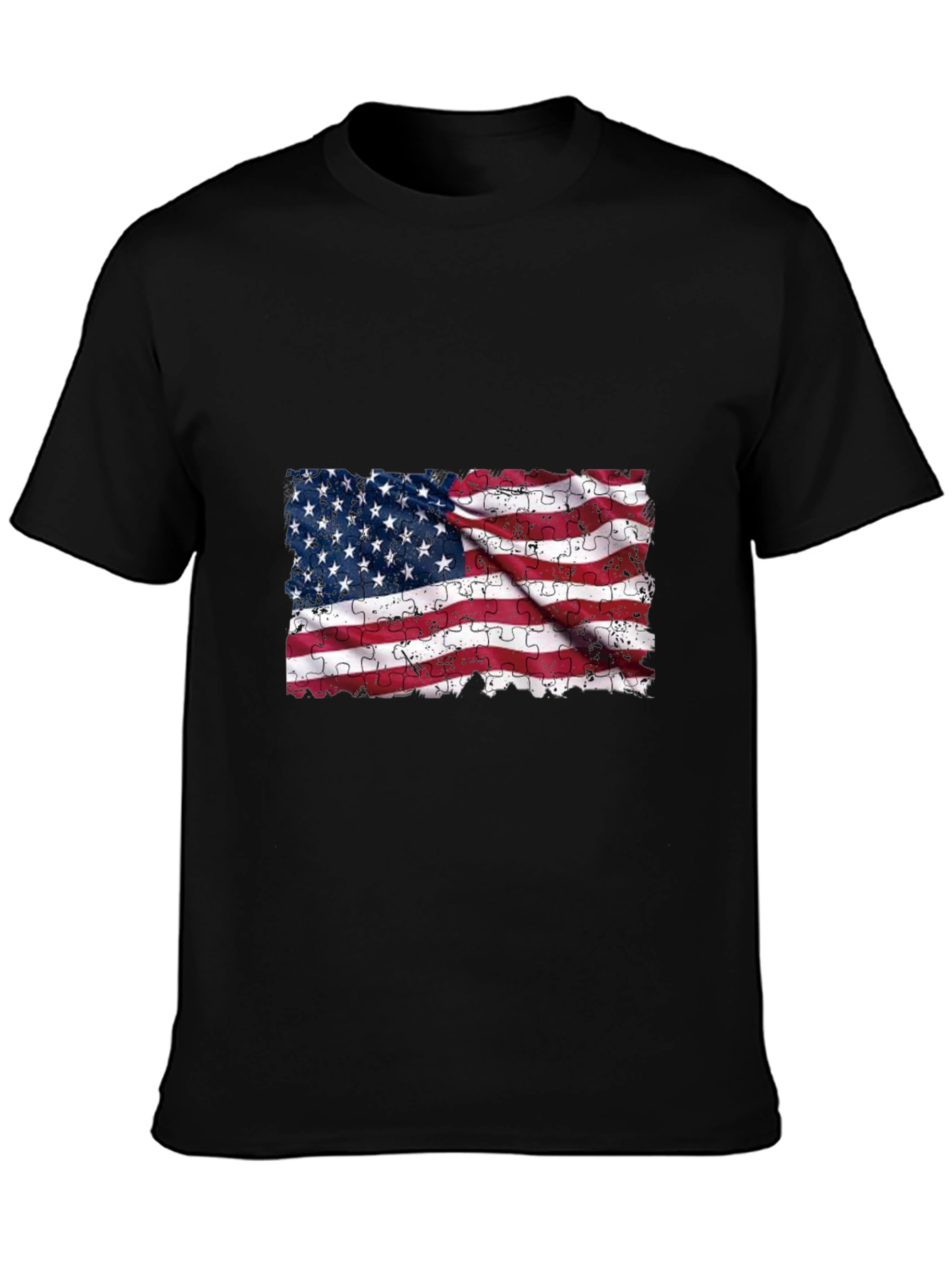 American Flag Puzzle T-Shirt