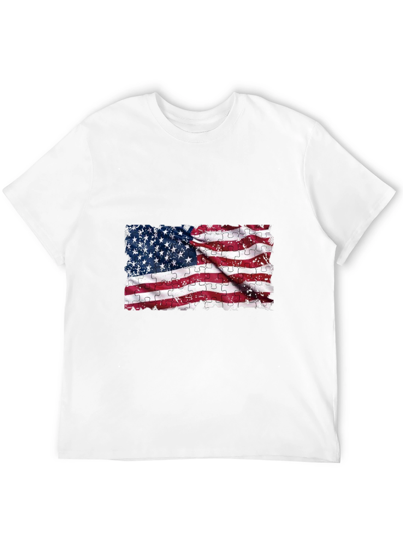 American Flag Puzzle T-Shirt