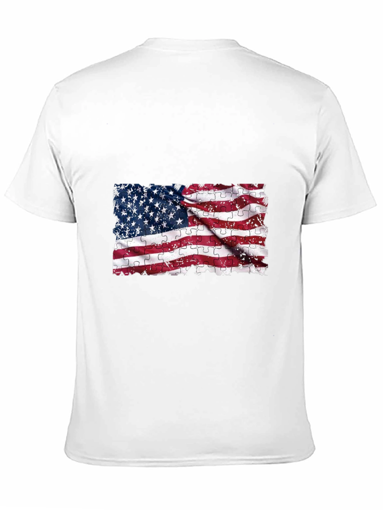 American Flag Puzzle T-Shirt