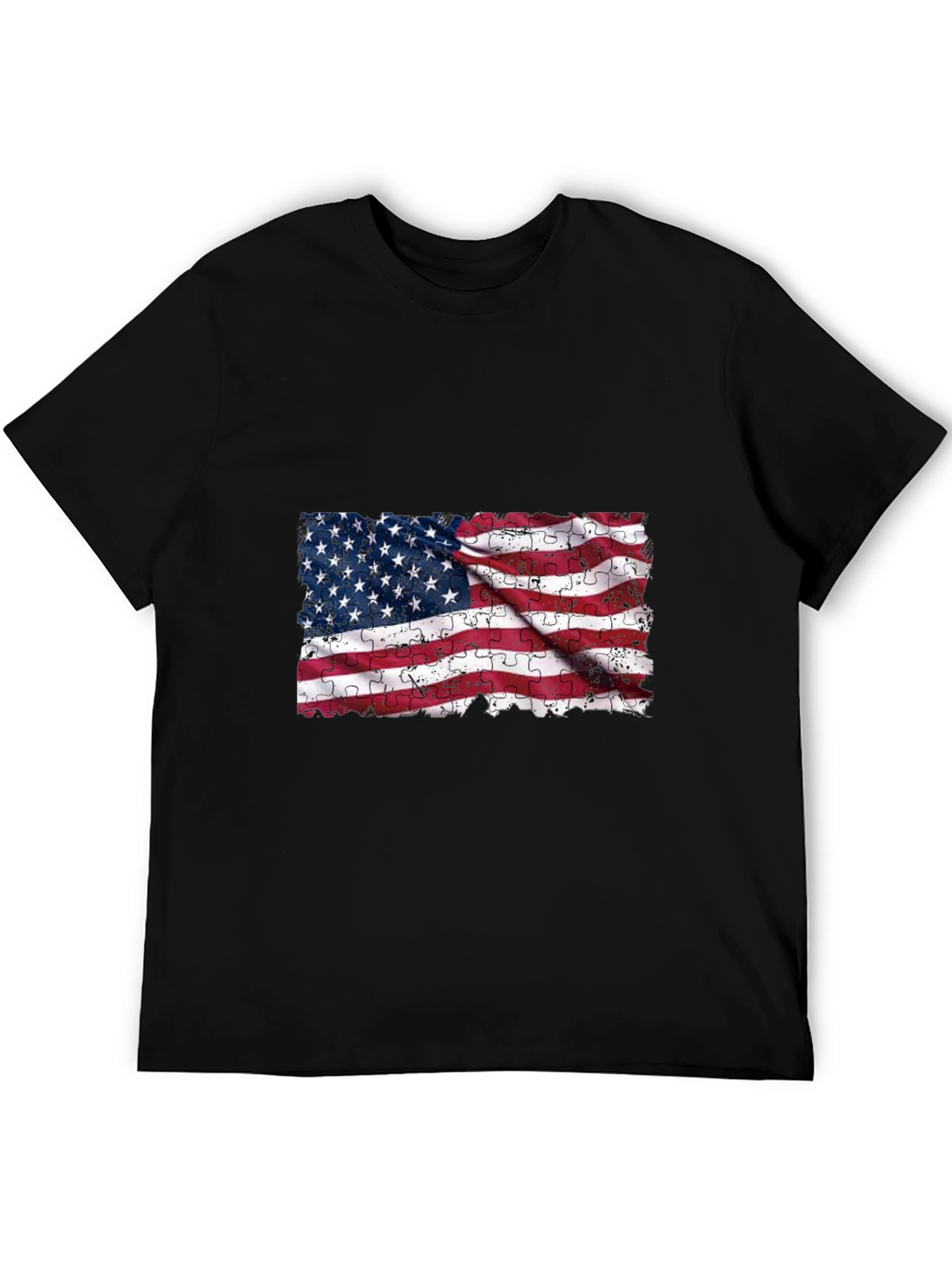 American Flag Puzzle T-Shirt