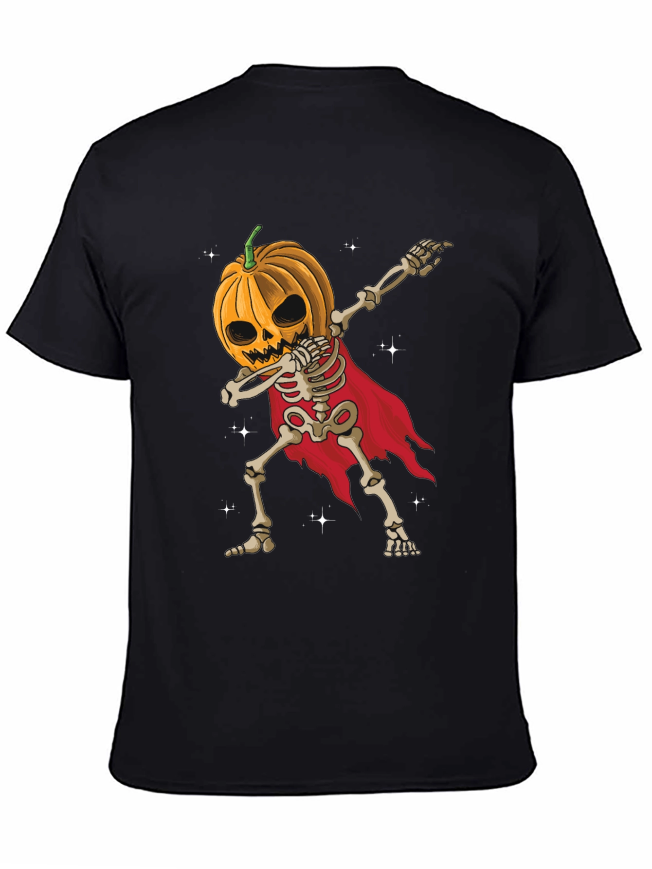Halloween Pumpkin Skeleton Dab T-Shirt