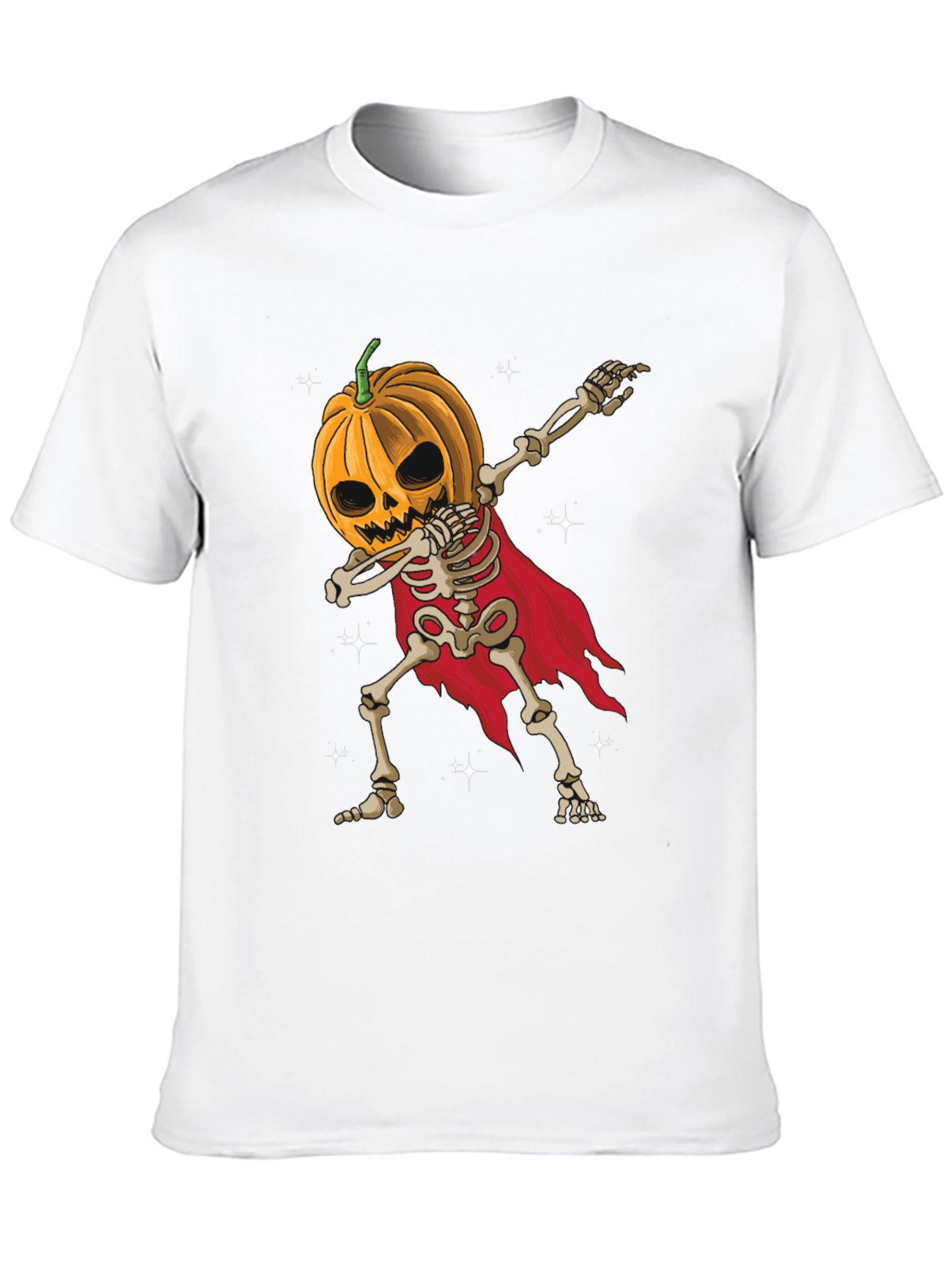 Halloween Pumpkin Skeleton Dab T-Shirt