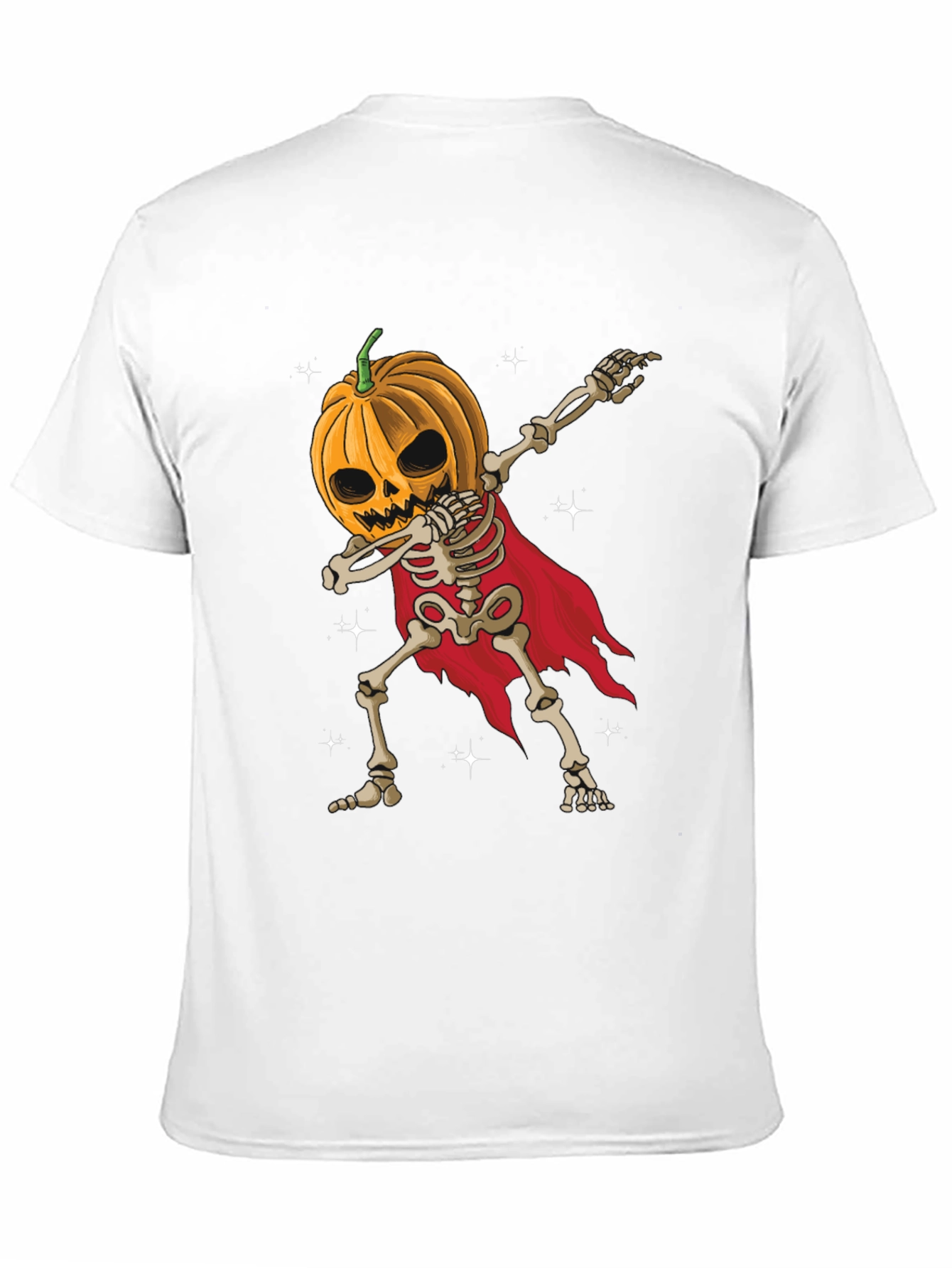 Halloween Pumpkin Skeleton Dab T-Shirt