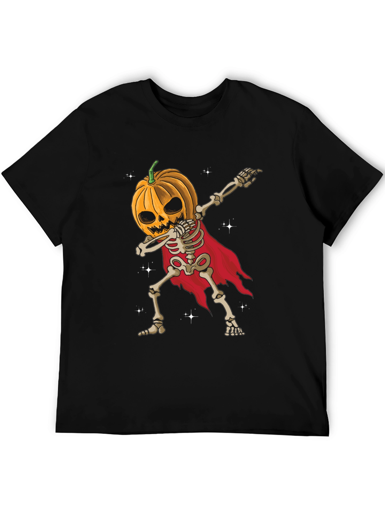 Halloween Pumpkin Skeleton Dab T-Shirt