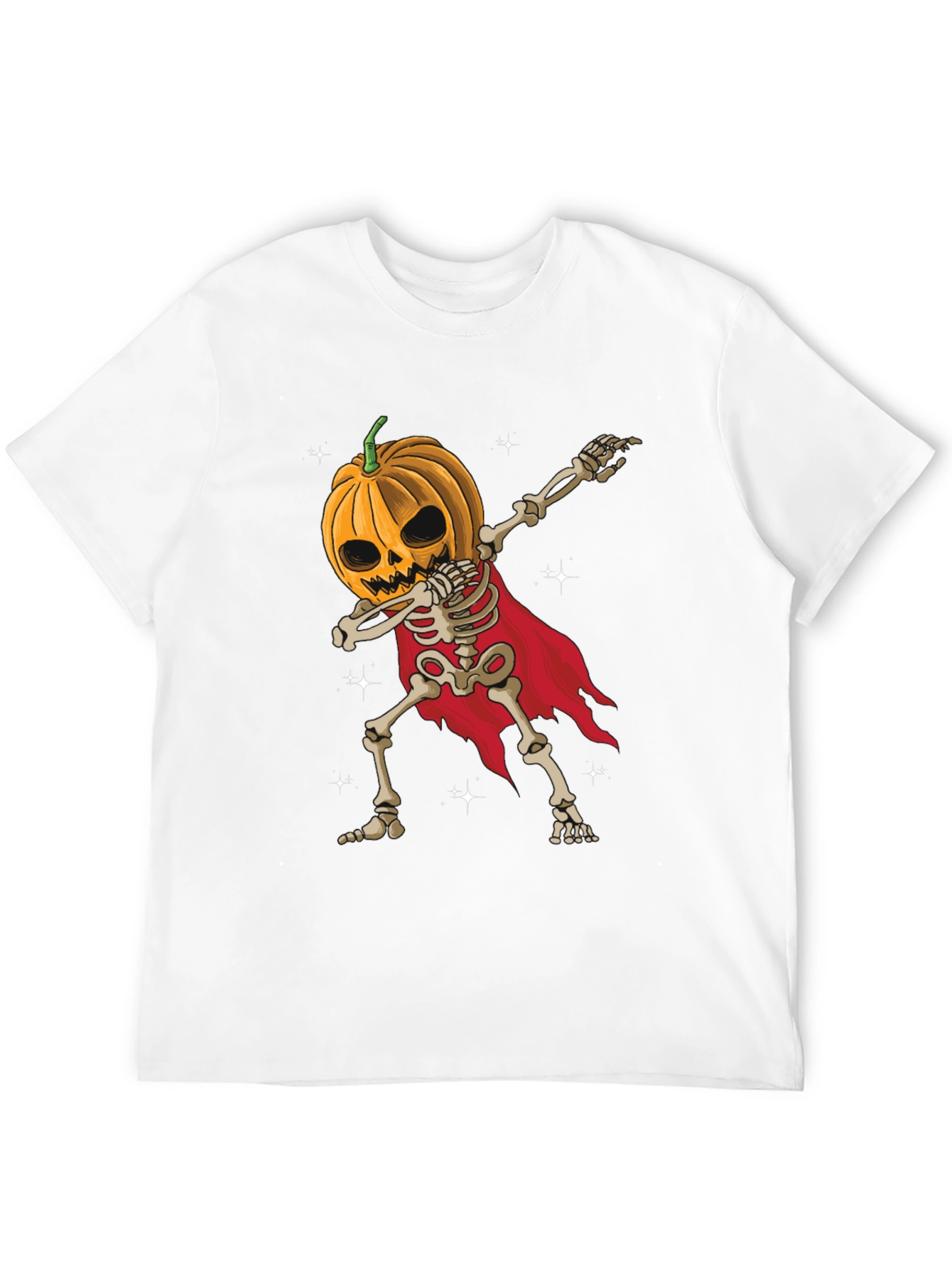 Halloween Pumpkin Skeleton Dab T-Shirt