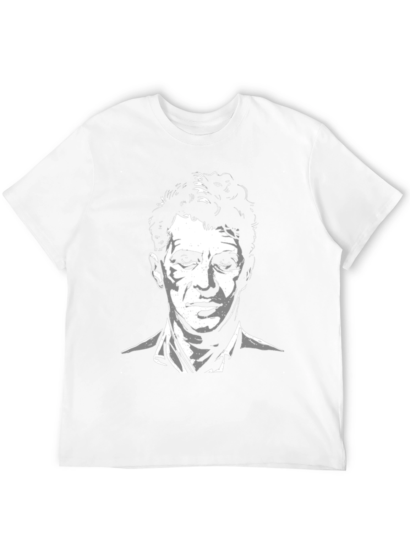 Mens Black T-Shirt - Portrait Graphic Tee