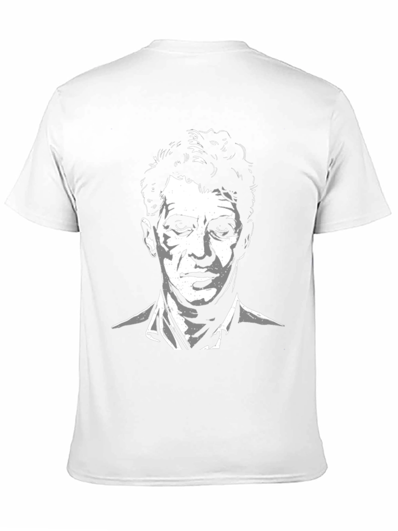 Mens Black T-Shirt - Portrait Graphic Tee