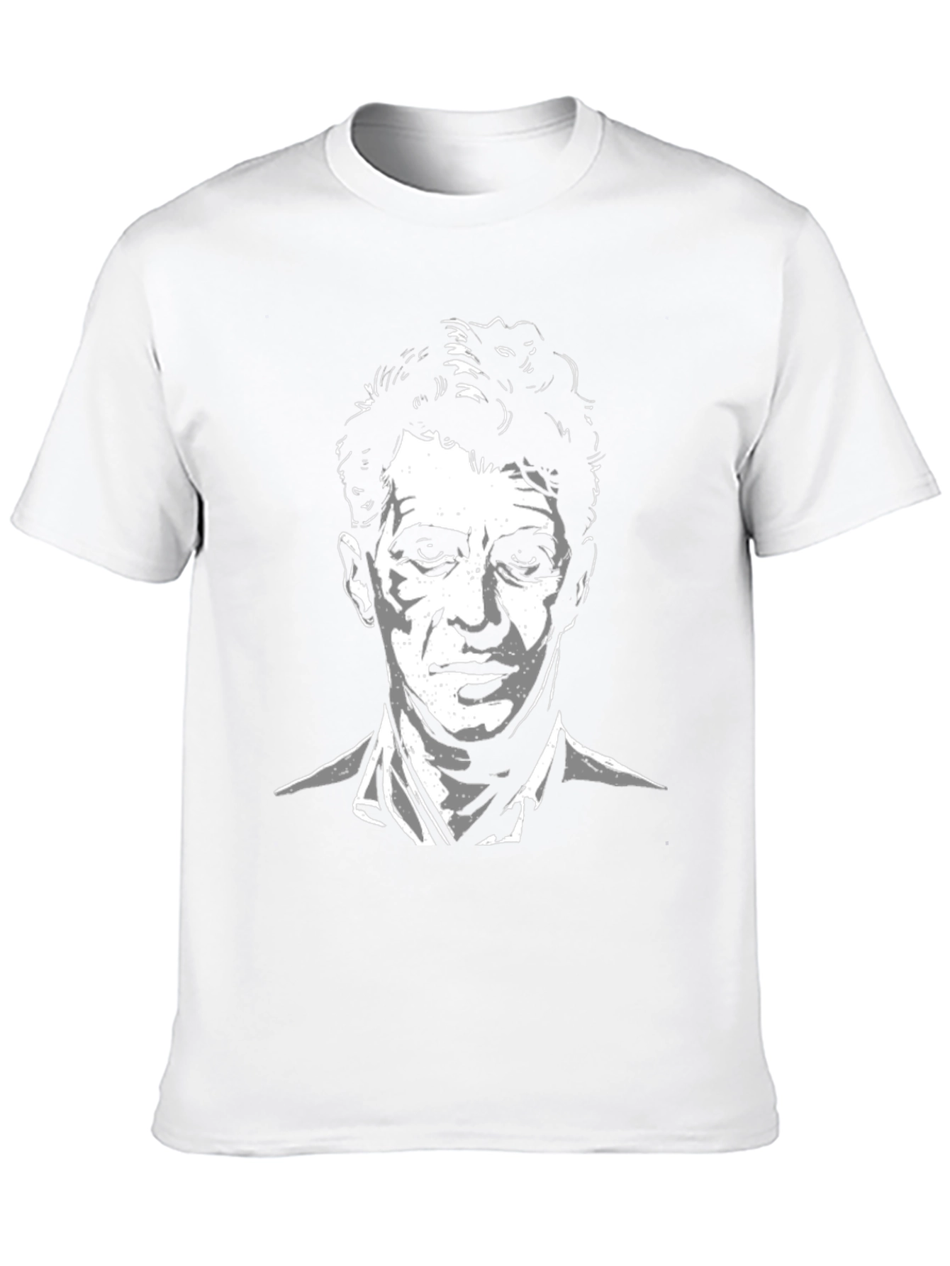 Mens Black T-Shirt - Portrait Graphic Tee